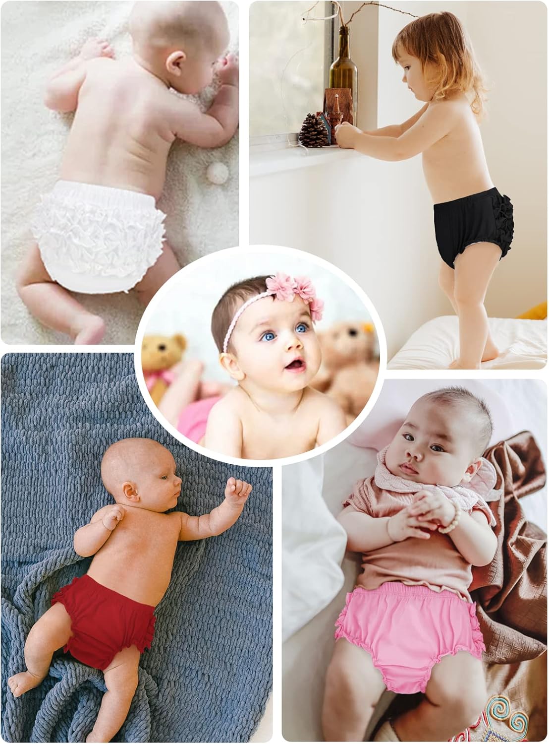 Diaper Cover for Toddlers Girls - Brand Name - Ruffled Soft Reusable