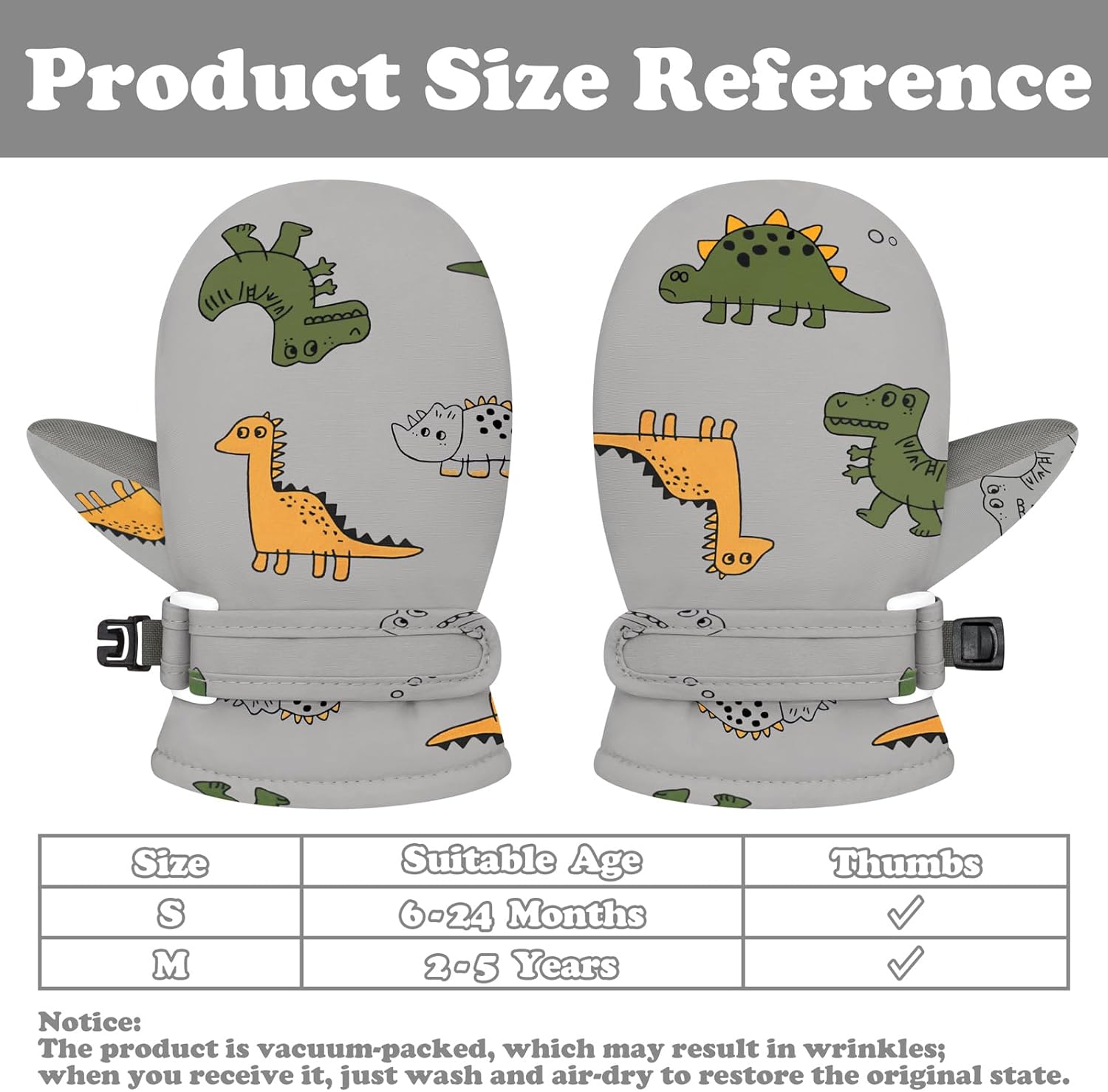Thickened Waterproof Gloves for Babies - Stay Warm Comfortable