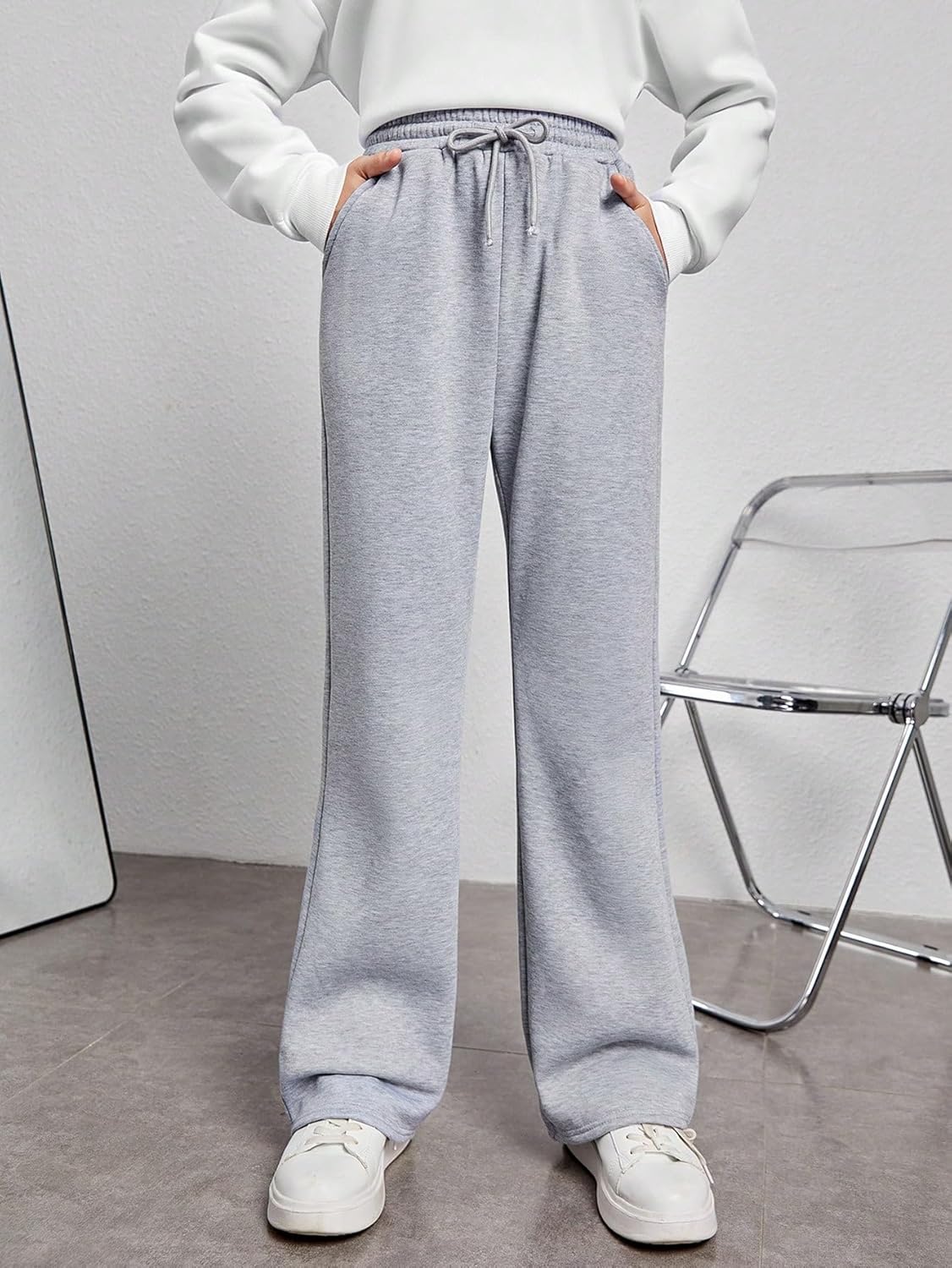 SweatyRocks Girls Drawstring Waist Pants HighWaisted Dance Workout Running Enjoyment