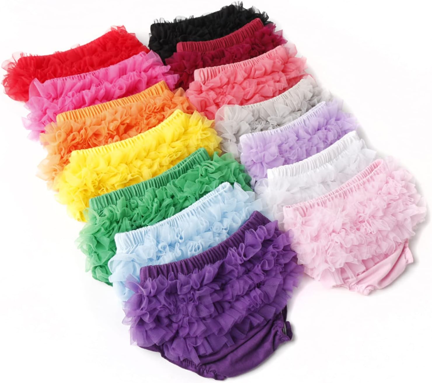 Dressy Diaper Cover for Girls - Soft Cotton Bloomers with Ruffle Design