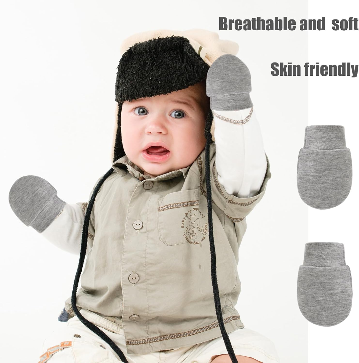 Newborn Baby Mittens Gloves Hand Mitten