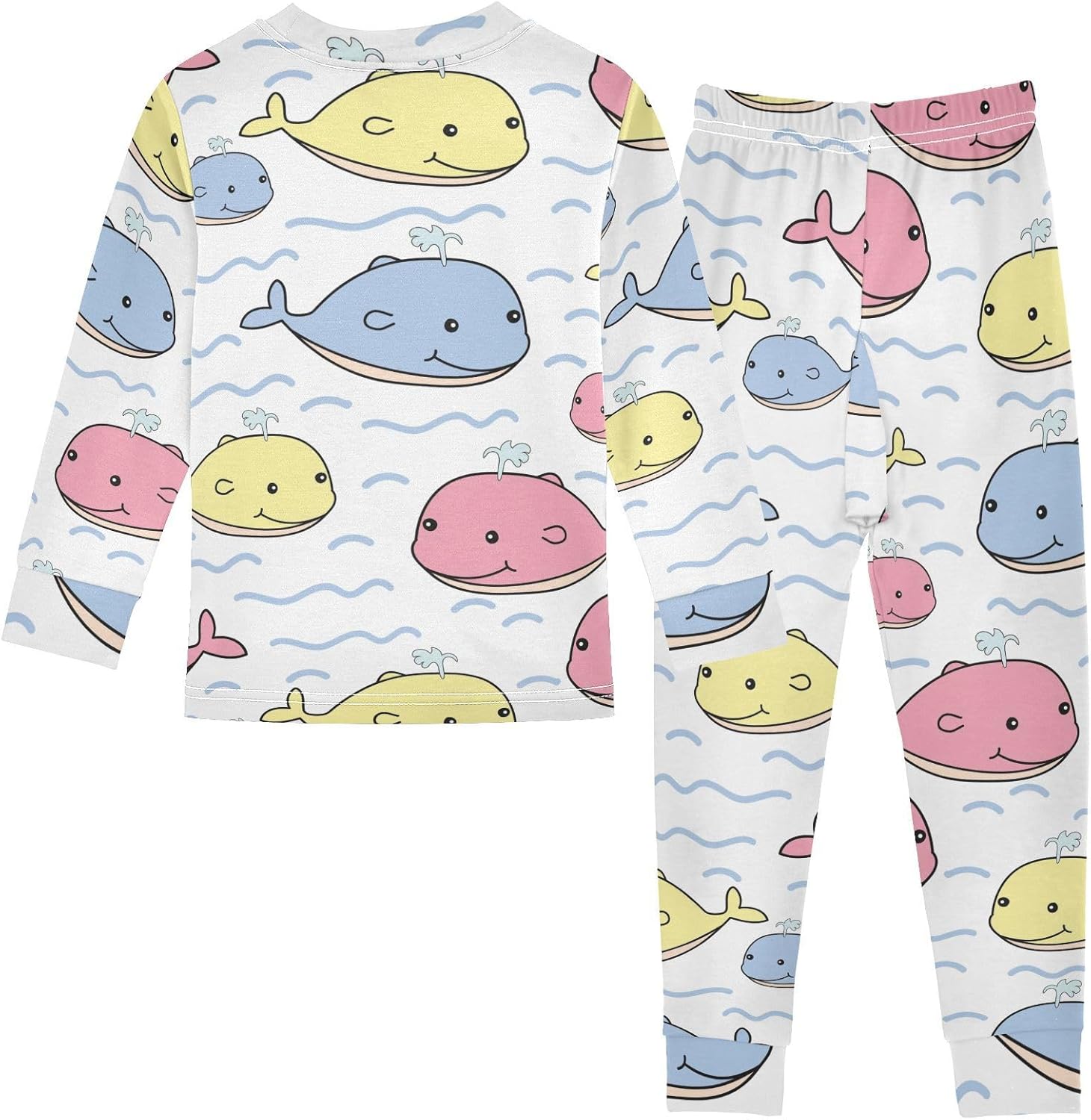 WIFIU Casual Pajama Sets for Kids Soft Cotton Sleepwear 18M-8Y