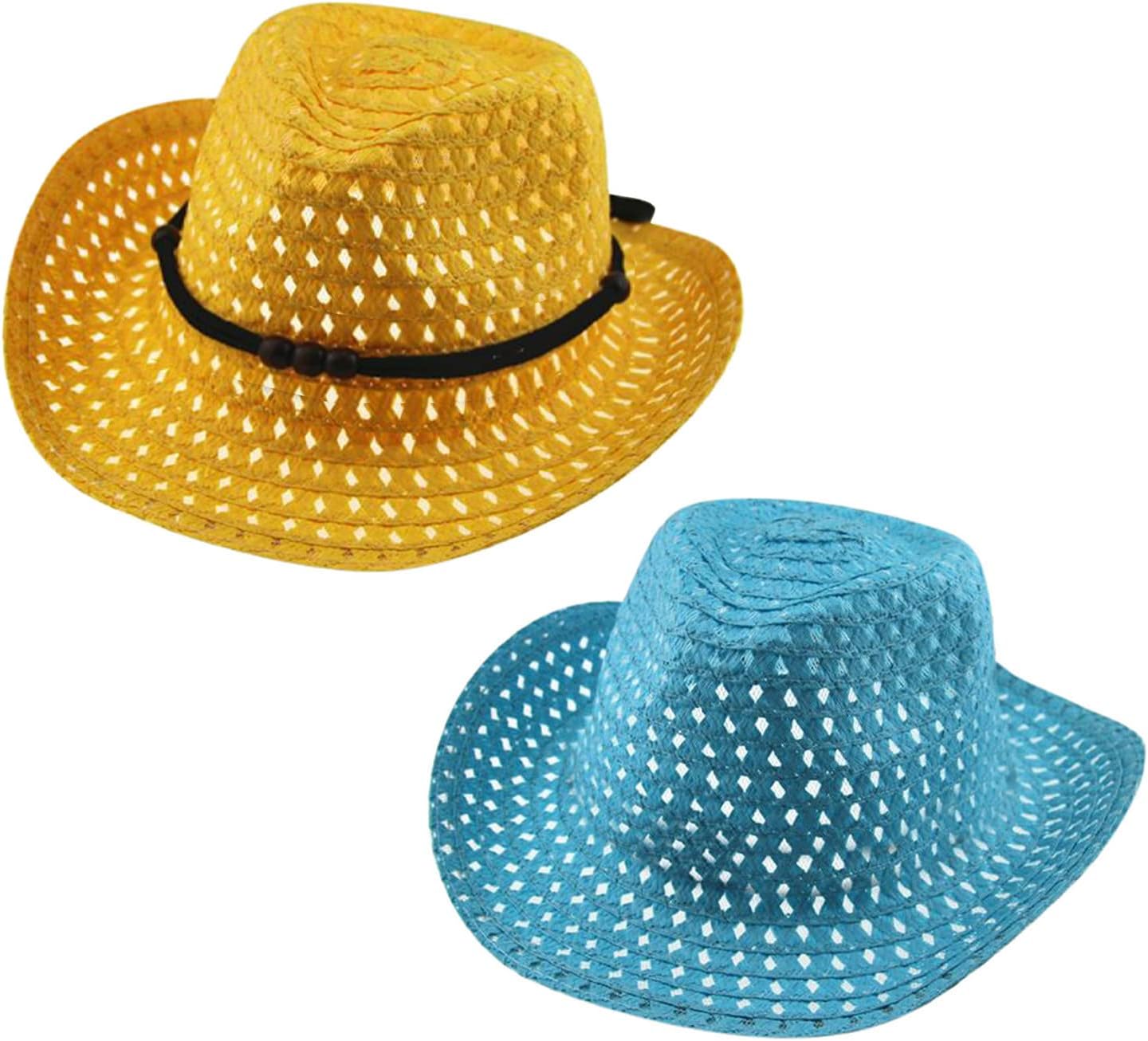 Cowboy Beach Swim Straw Hat for Toddler - Bring Fun in the Sun