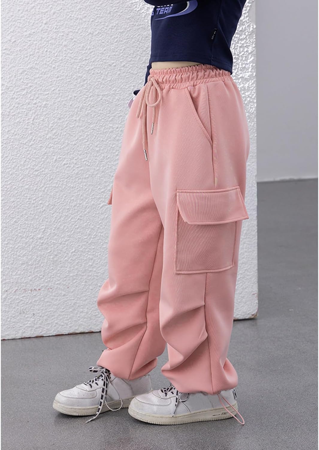 Stylish Wide Leg Cargo Pants for Girls 4-14