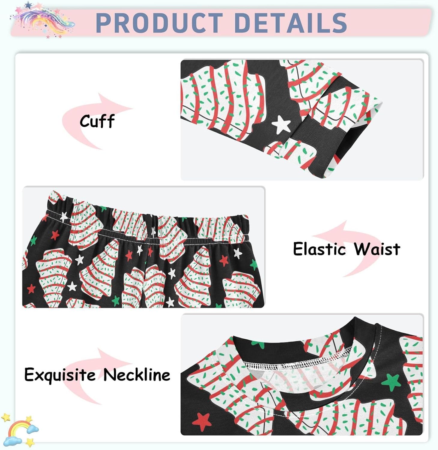 WIFIU Ultra-Soft Pajama Set for Kids 18M-8Y