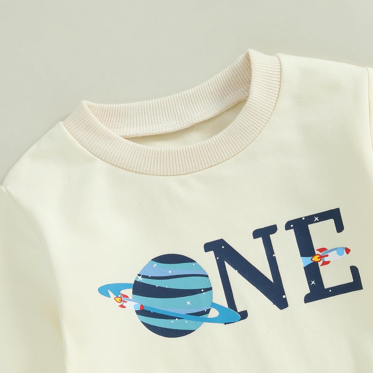 Pudcoco Space First Birthday Surprise Baby Set