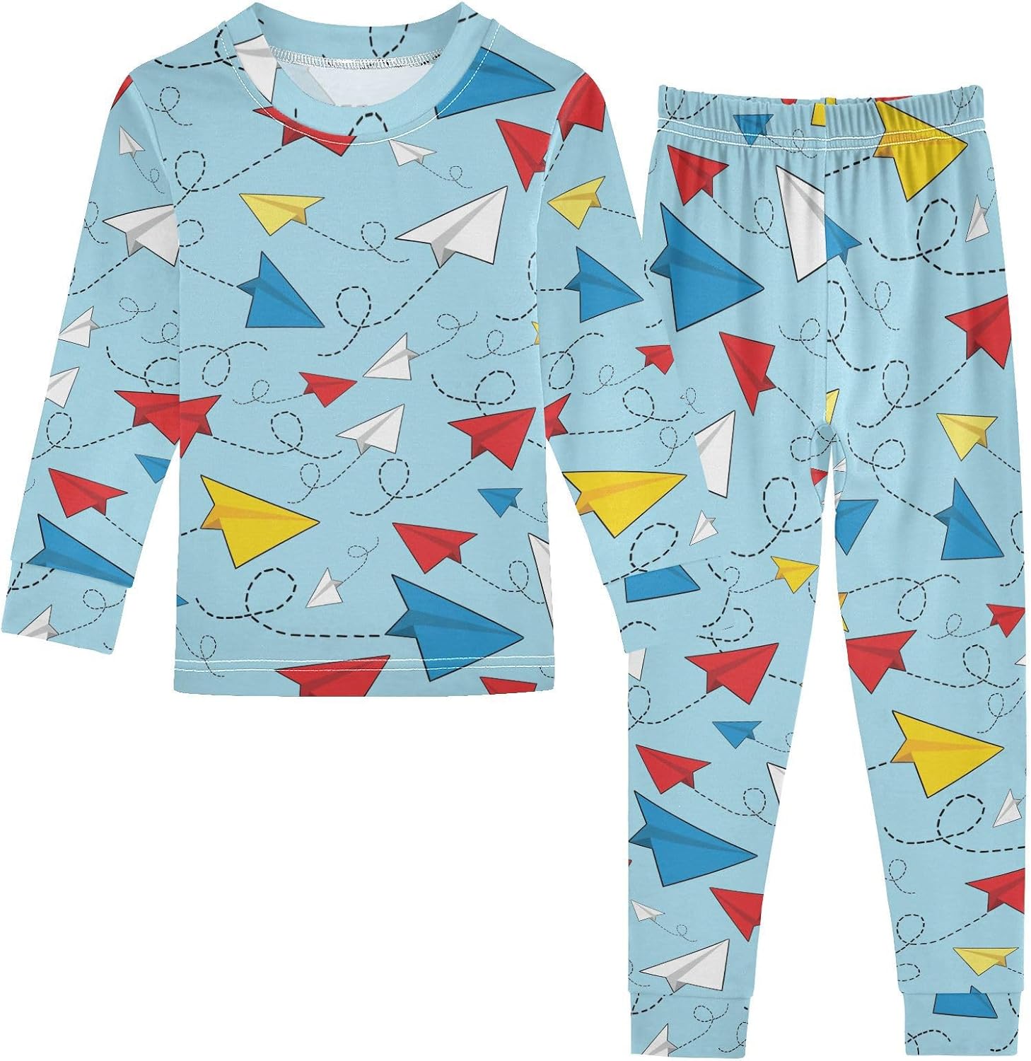 WIFIU 2-PJ Set for Kids Cotton Spandex Ages 18M-8Y