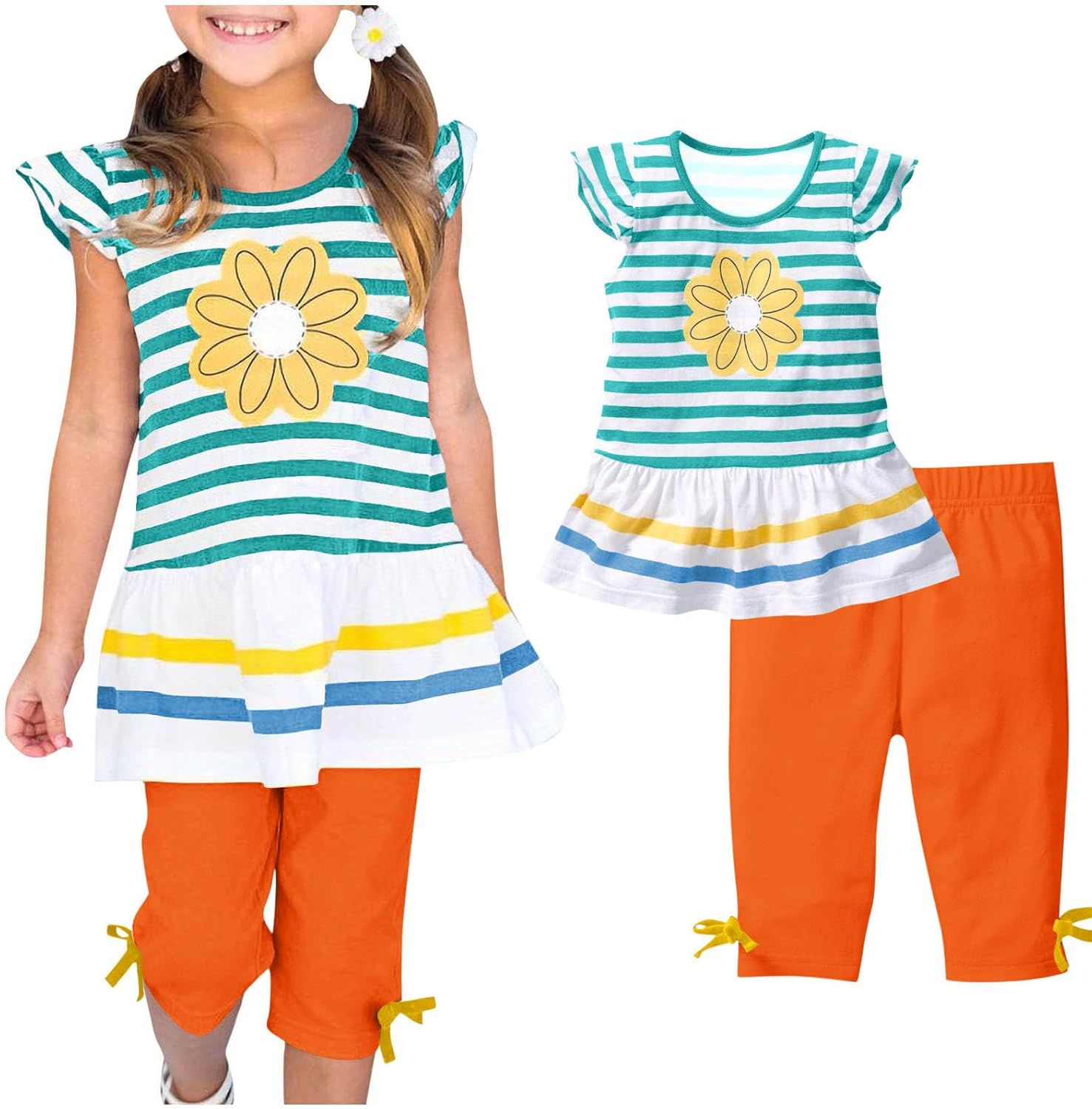 Cute Summer 2-Piece Outfits for Girls - Set 1-10