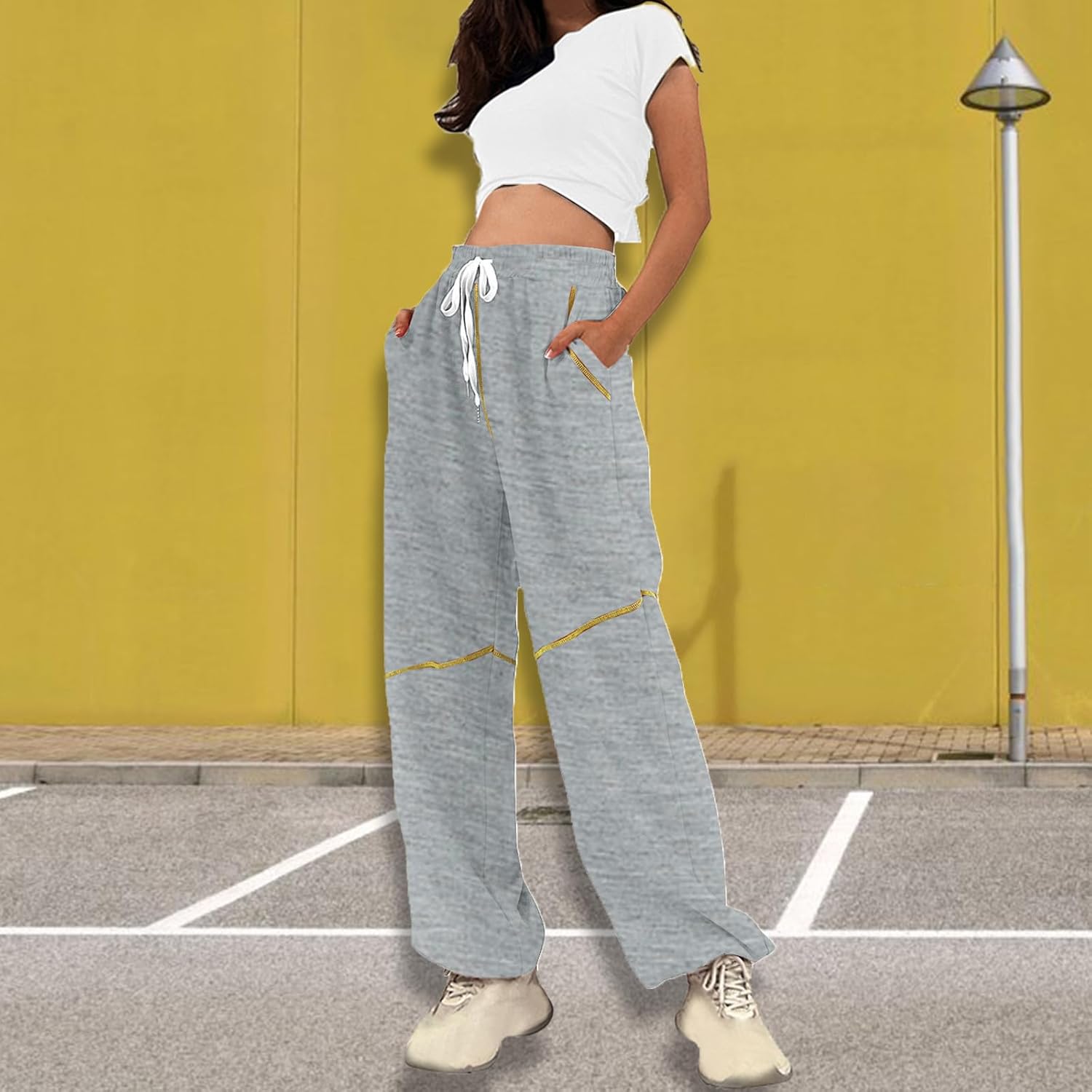 Womens Essential Falling Frills Pants 2024