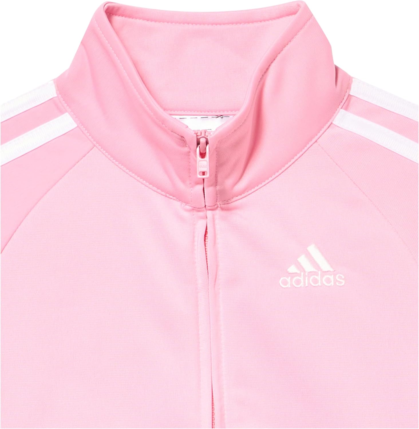 Adidas Little Girls Zip Front Classic Tricot Jacket and Joggers Set