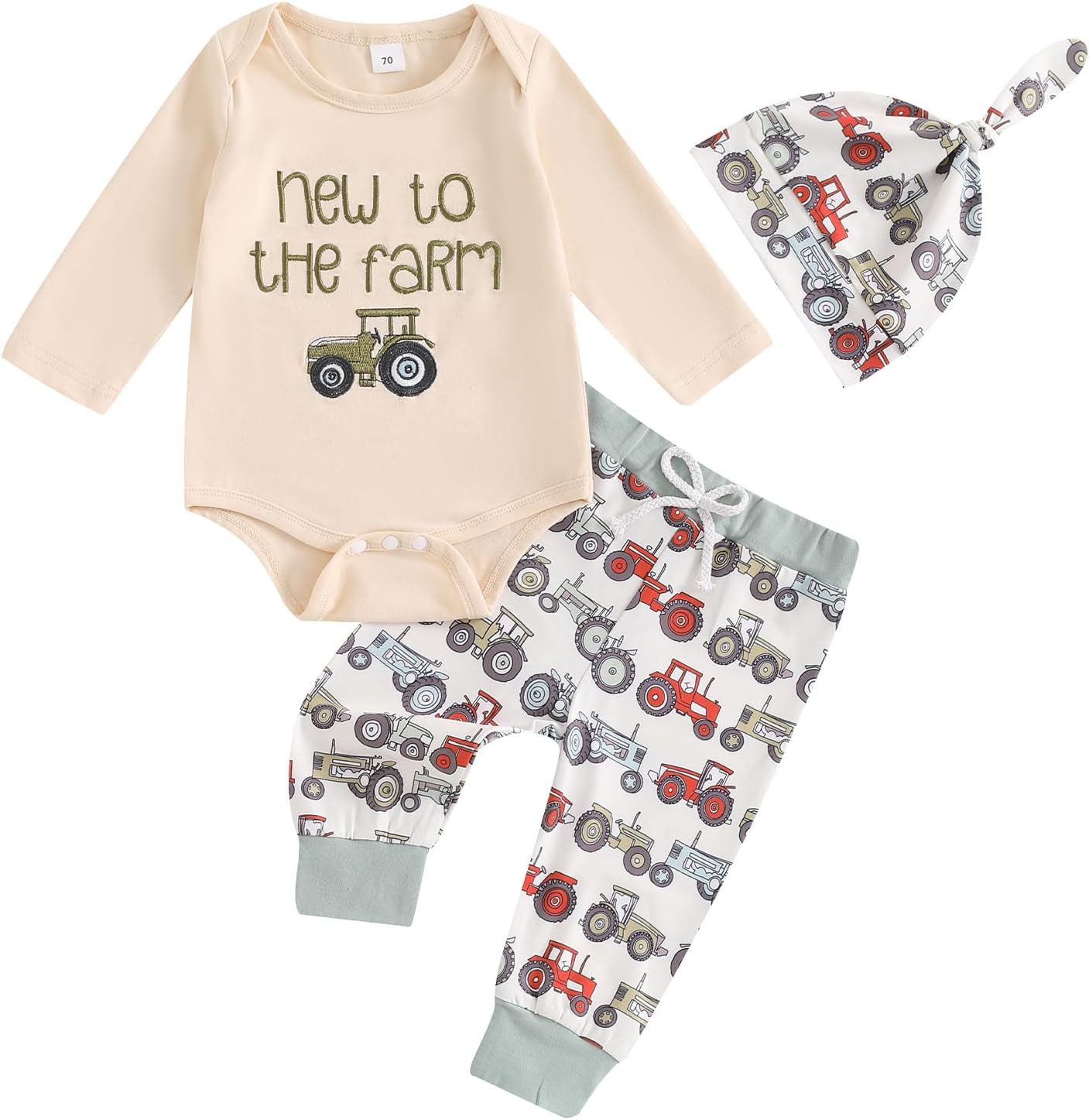 Newborn Baby Boy Farm Print Set