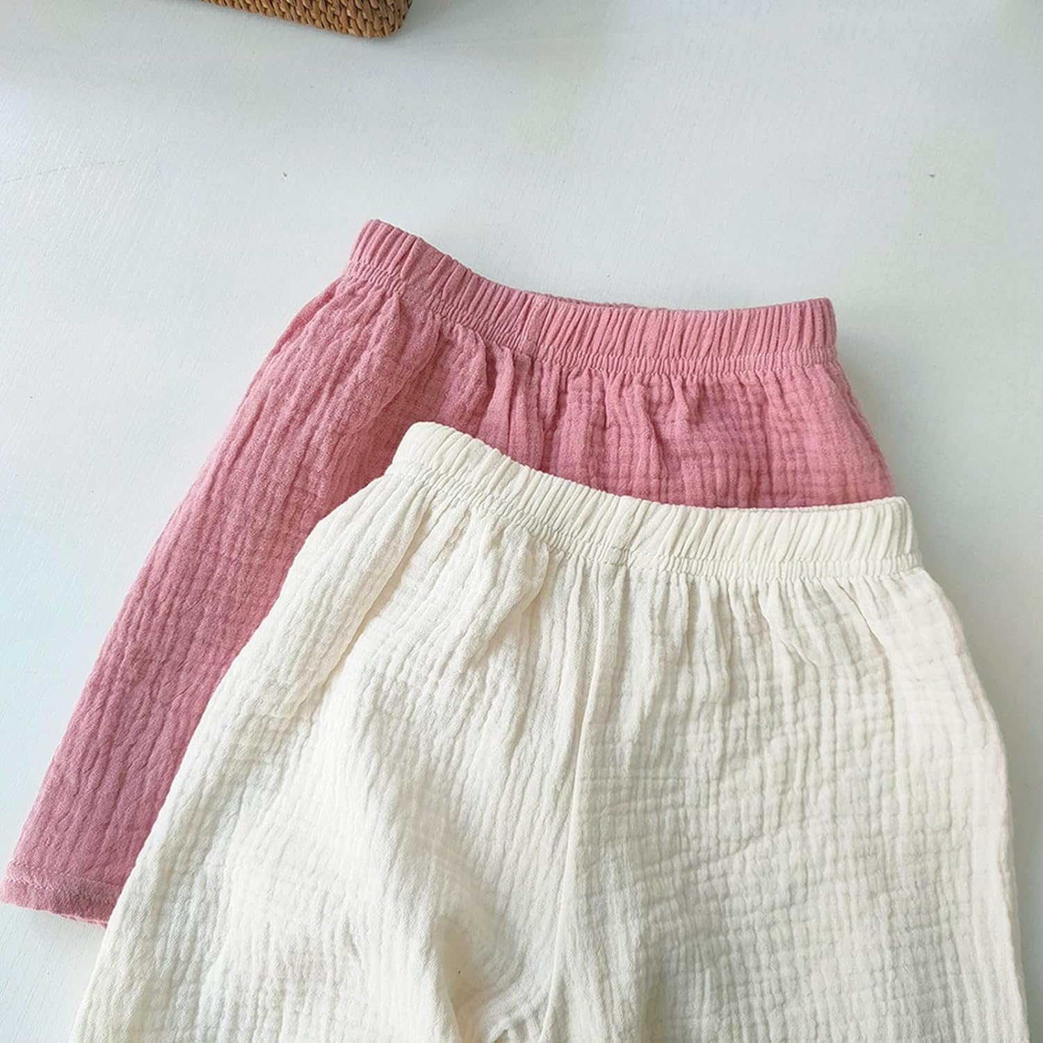 Baby Boys Cotton Linen Shorts - Summer Half Pants