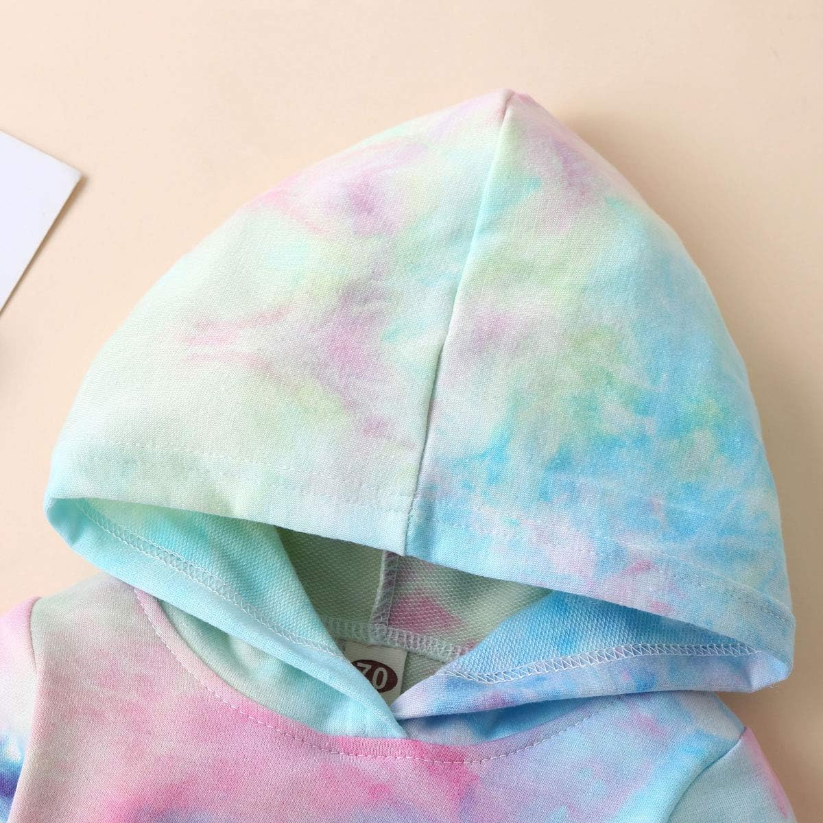 Newborn Baby Girls Tie-Dye Cotton Sweatshirt Pants Set - FallWinter Style