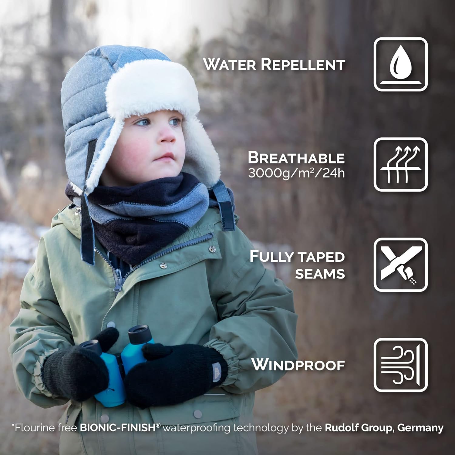 JAN JUL Water-Resistant Winter Hat for Babies and Kids