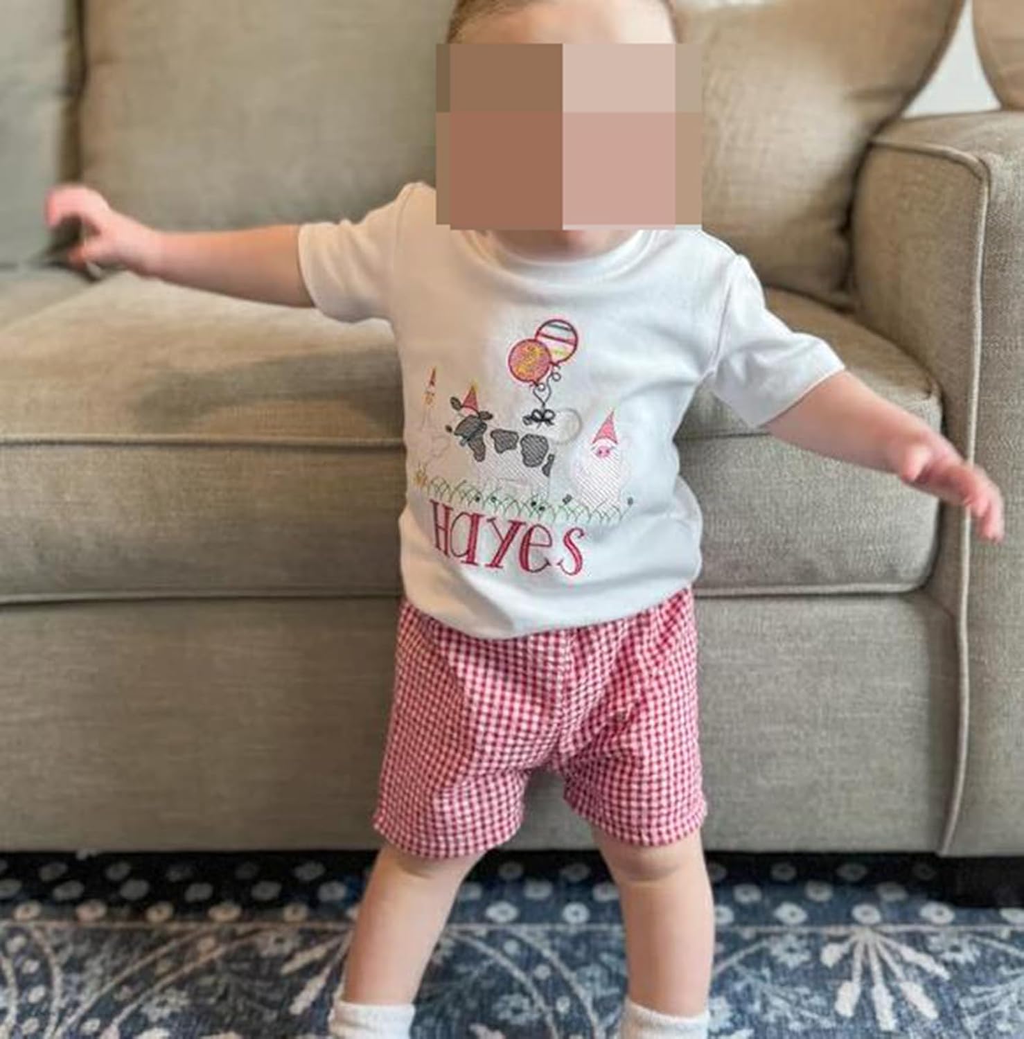 Gingham Plaid Toddler Shorts - Trendy Comfortable