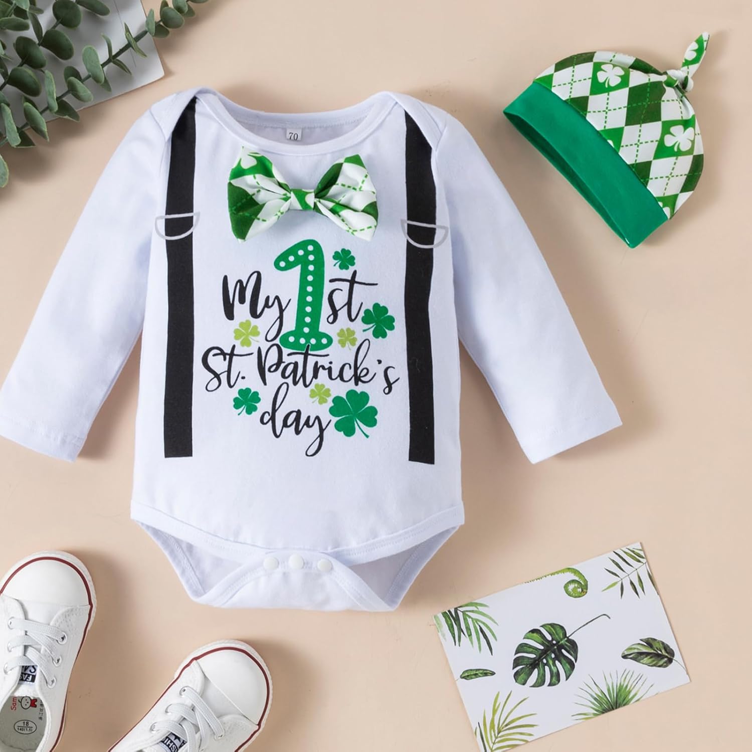 Baby Boy My 1st St Patricks Day Romper Set