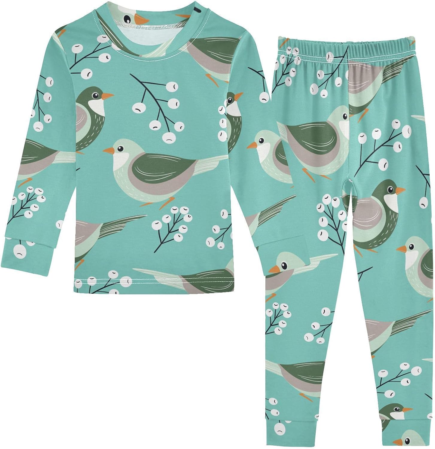Adorable Long Sleeve Pajama Set for Kids Ages 18M-8Y
