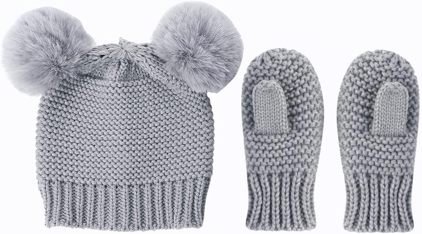 Winter Hats Set for Kids Knitted Hats Scarfs Set for Toddlers