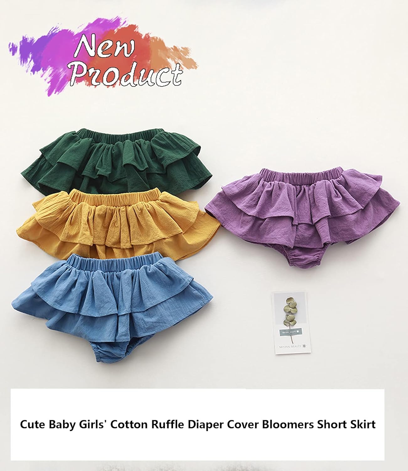 EISHOW Baby Girls Cotton Ruffle Shorts Bloomers