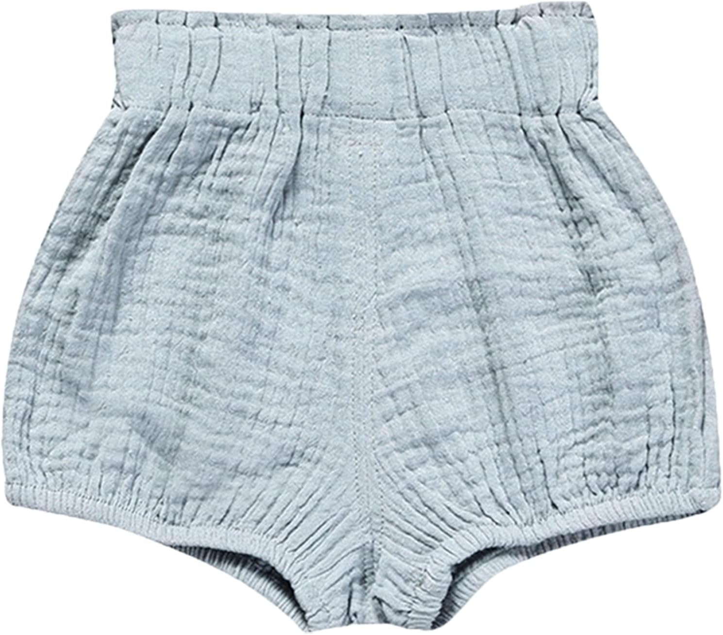 EISHOW 3PC Cotton Linen Shorts for Babies