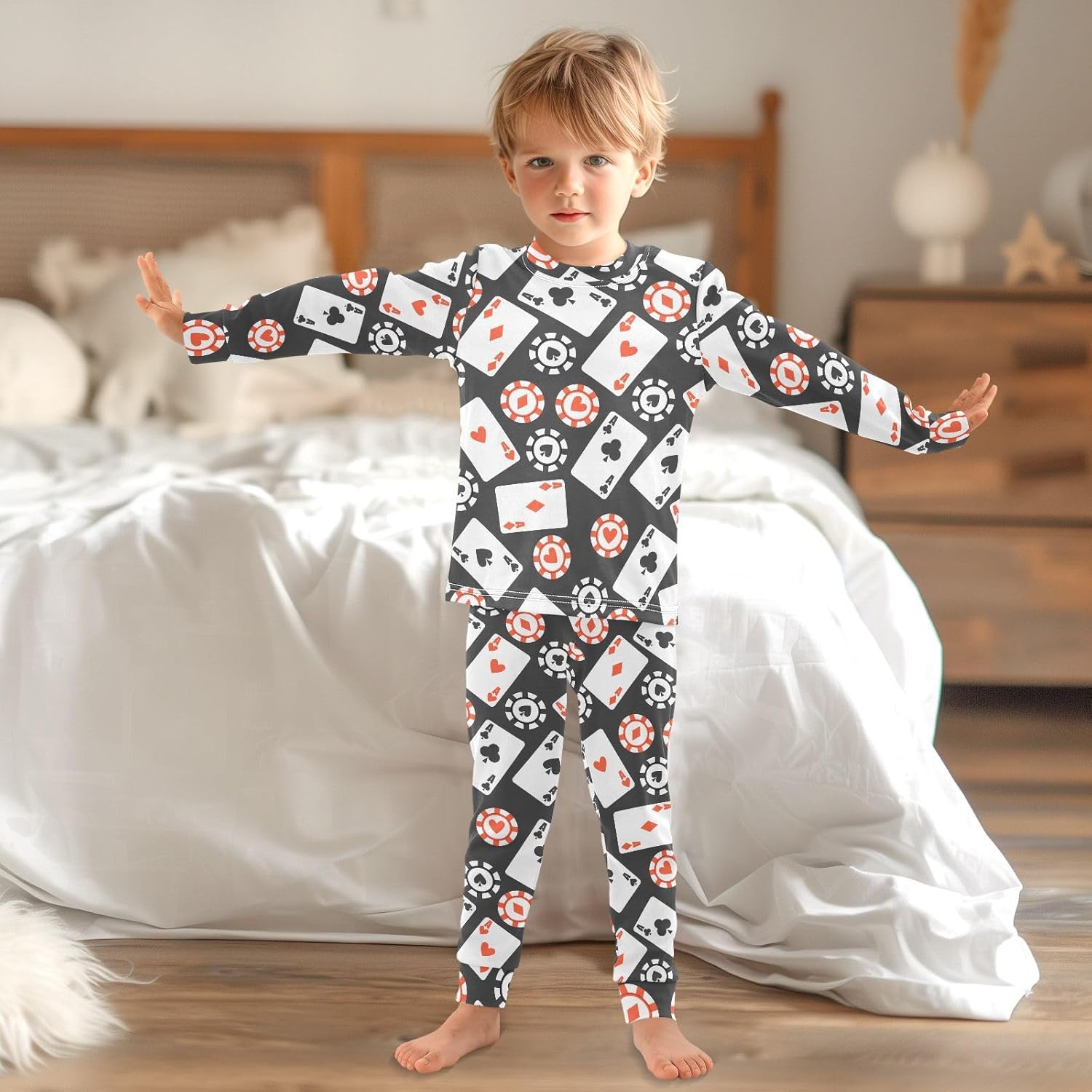 WIFIU 2 Piece Pajama Set for Kids 18M-8Y 1