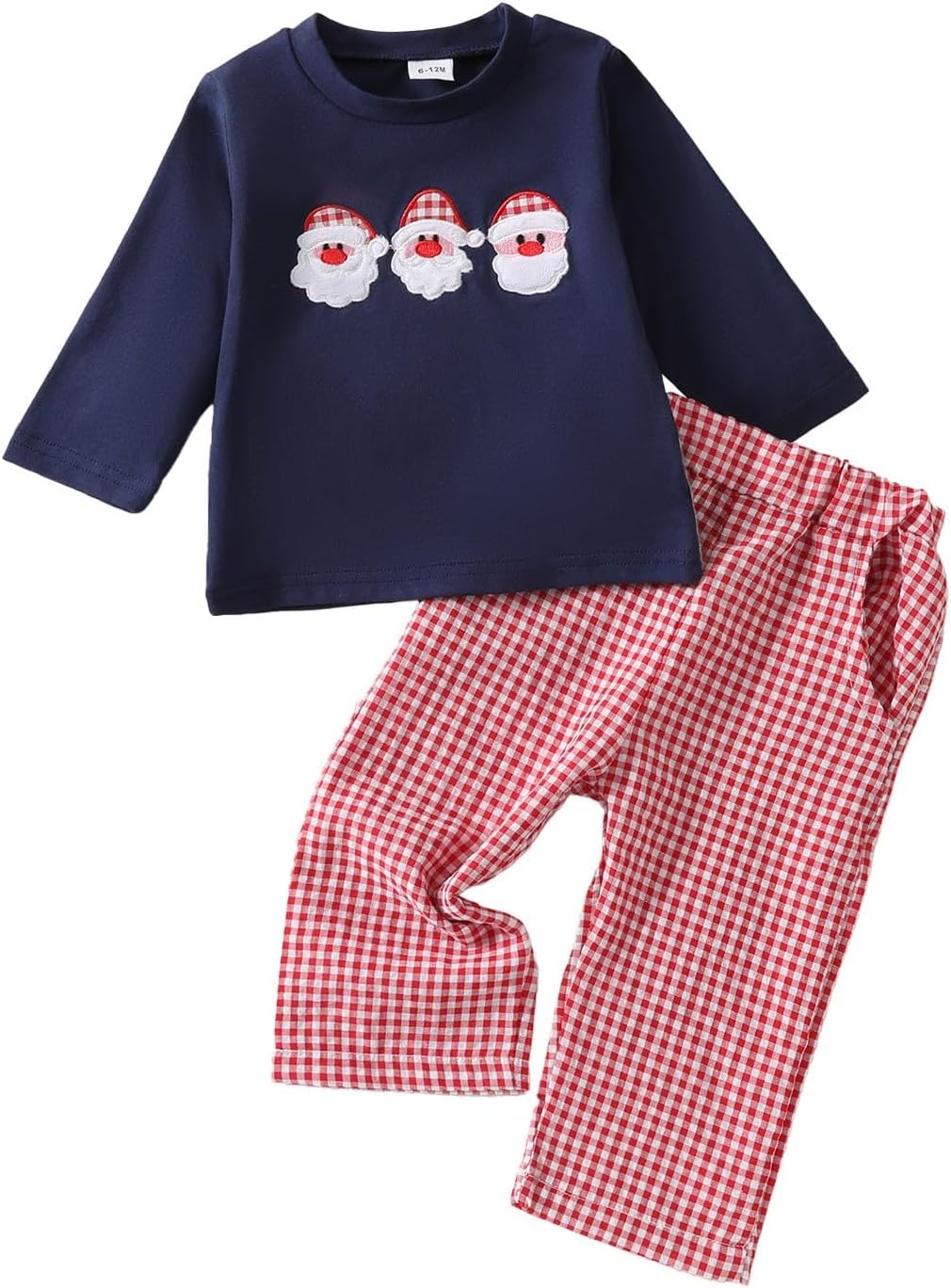 Christmas Kids Boys Girls Outfit - Santa Warm Sweater Pants Set