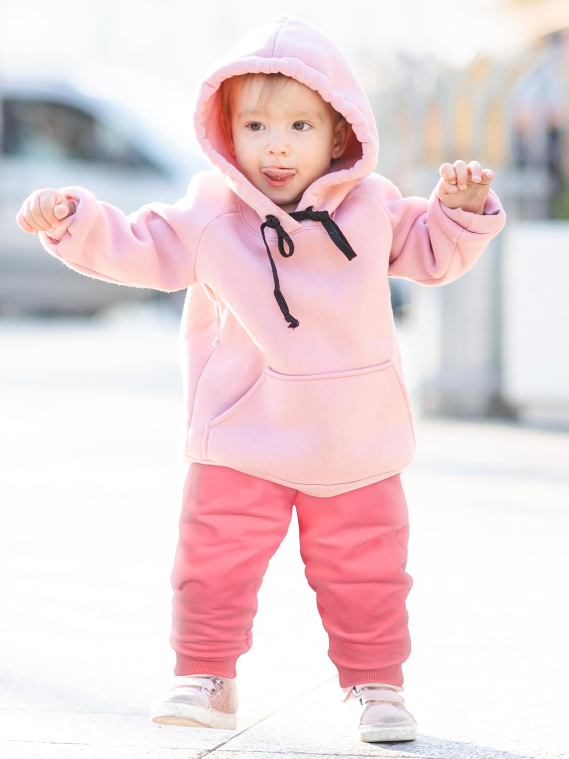 Resinta 3-Pack Fleece Sweatpants for Toddler Girls