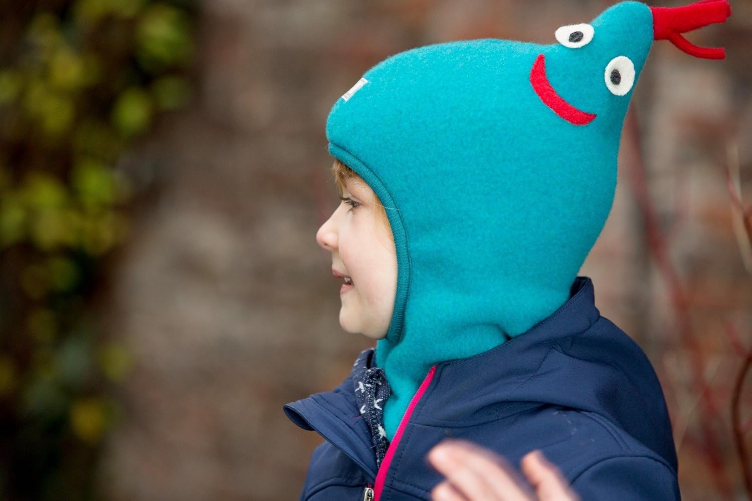 Warm 100 Merino Wool Turquoise Hat for Kids
