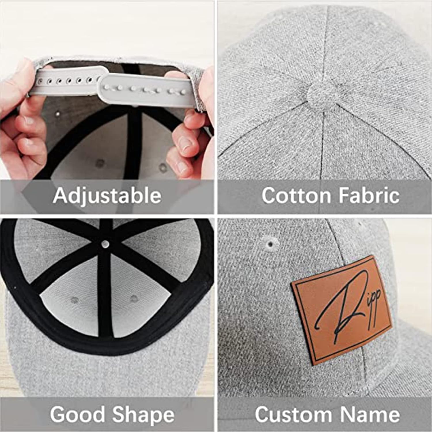 Personalized Baby Baseball Cap with Adjustable Fit