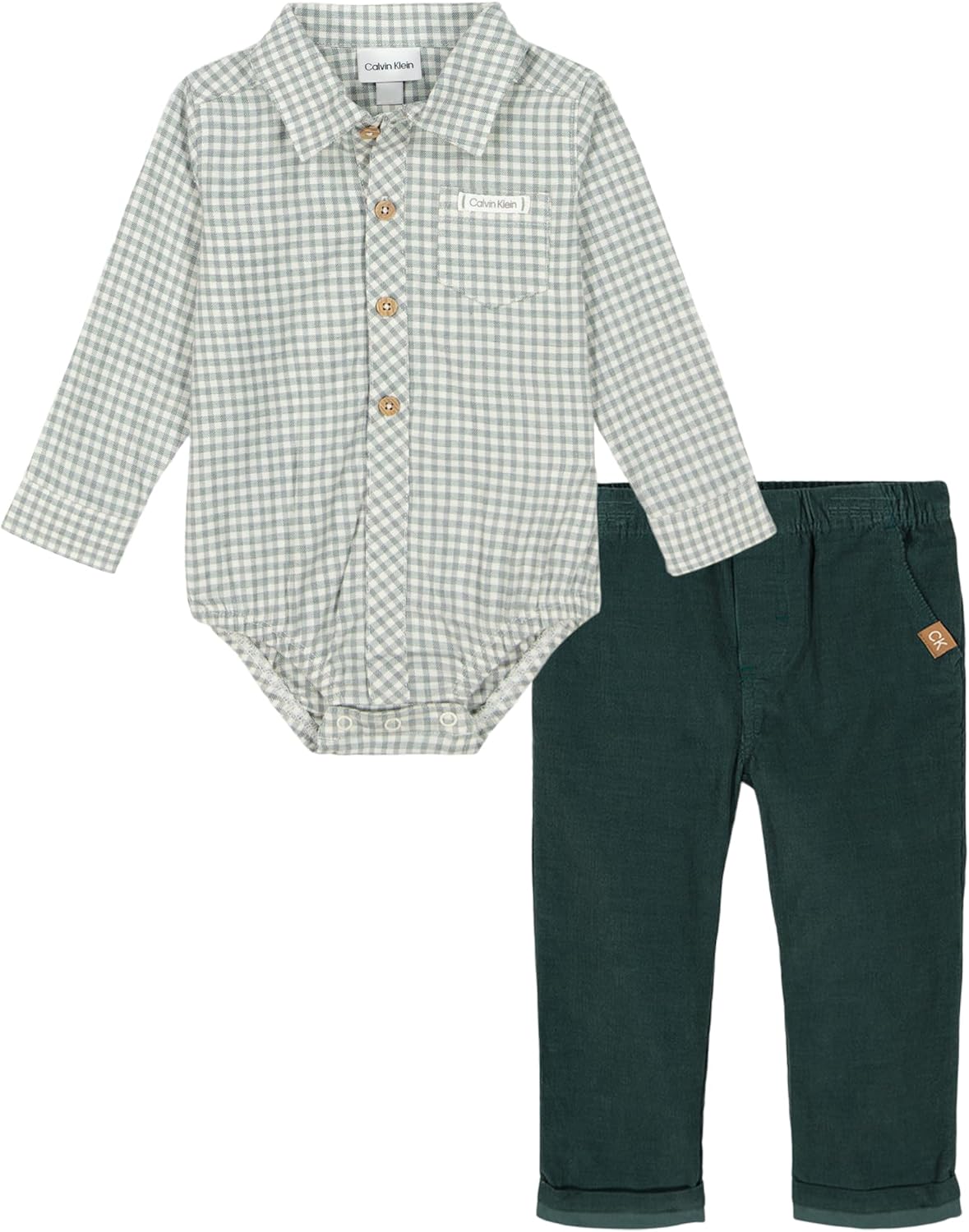 Calvin Klein Baby Boys 2pc Woven Pants Set