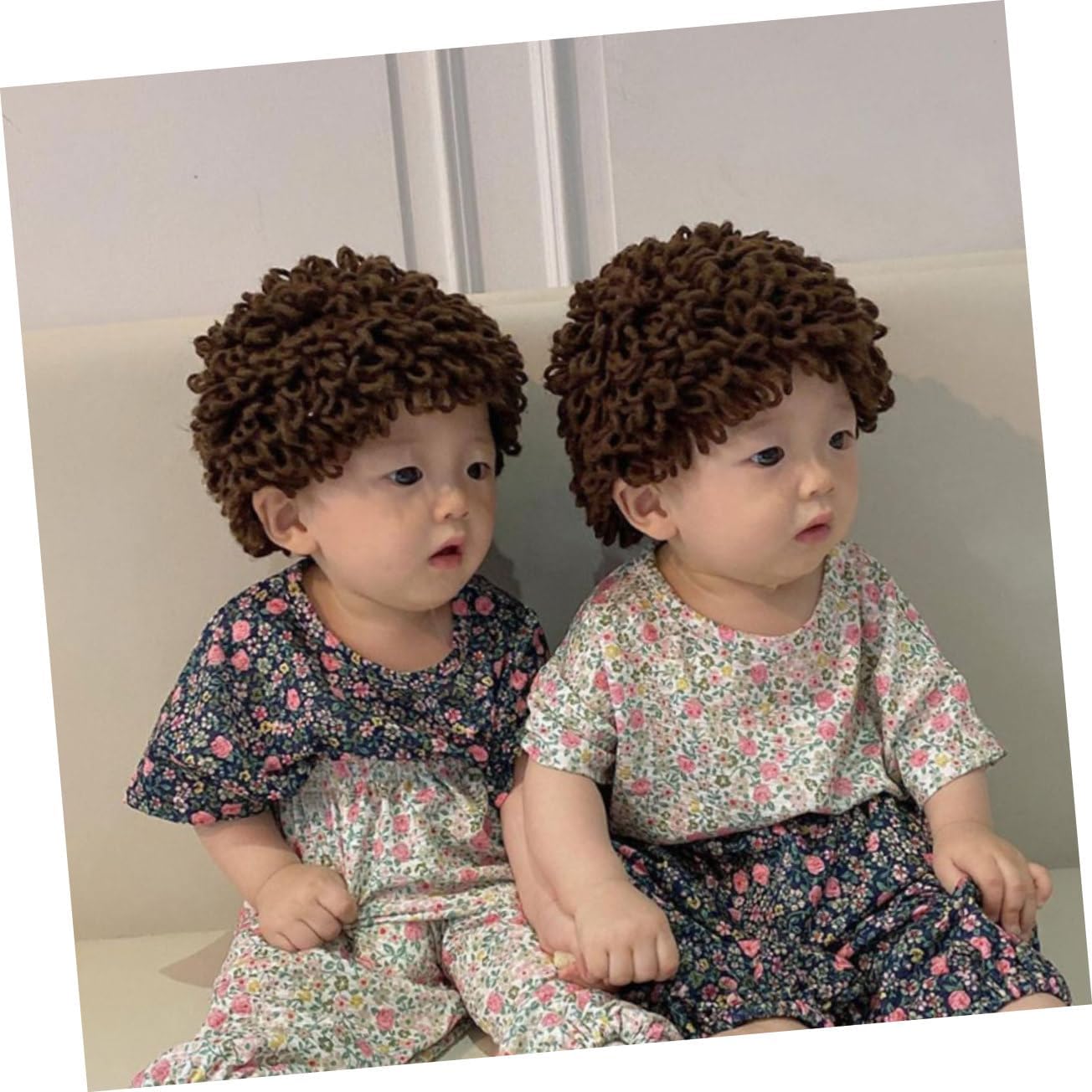 Cute Knitted Wig Hat for Boys and Girls