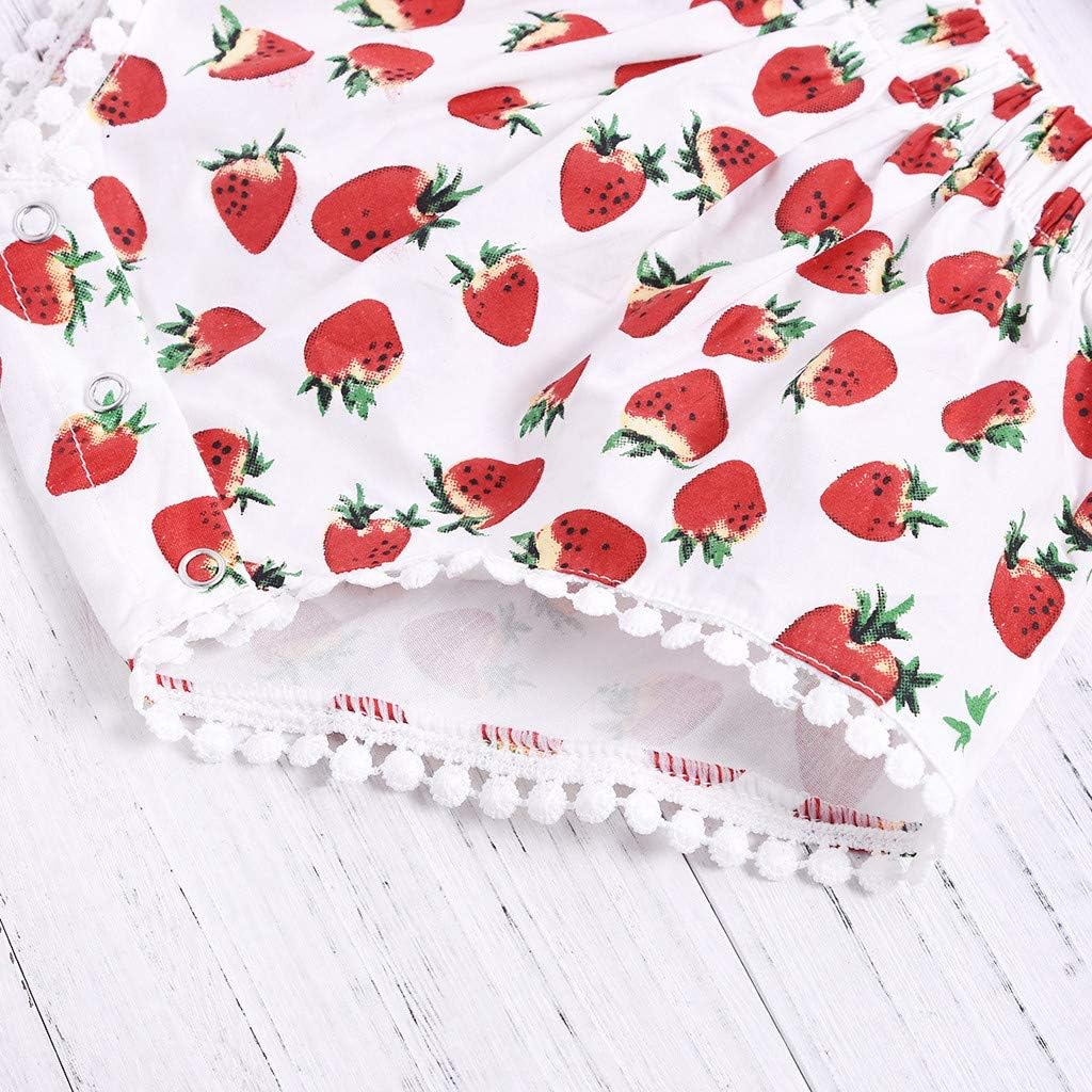 Strawberry Printed Toddler Girls Clothing Set