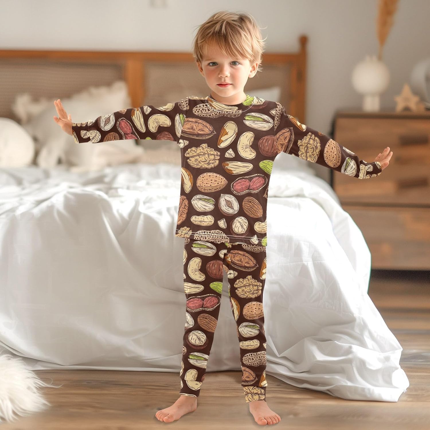 WIFIU Soft Cotton Pajama Set 2 Piece for Kids