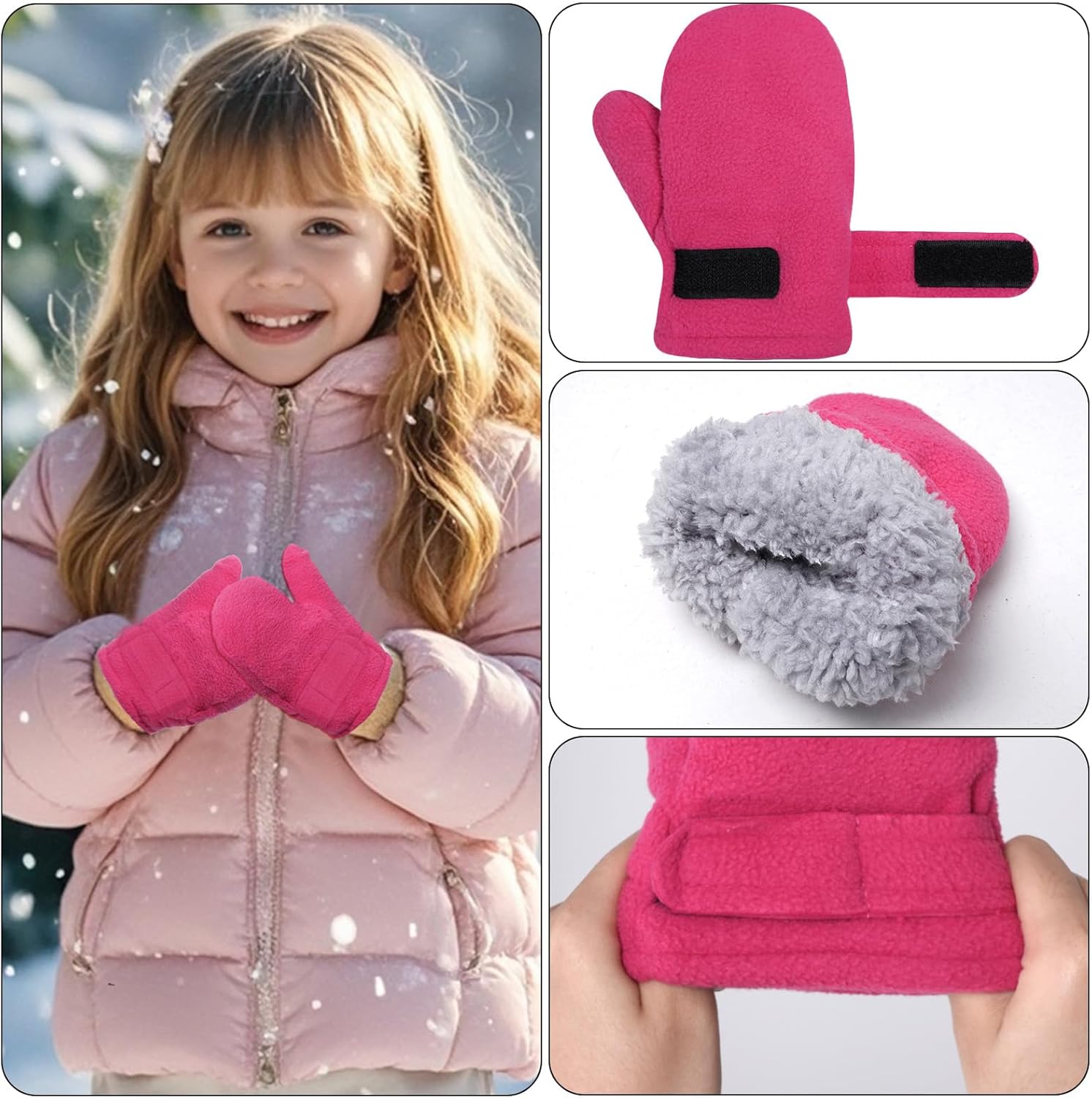 Sofa Winter Mittens for Kids Soft Cozy and Warm
