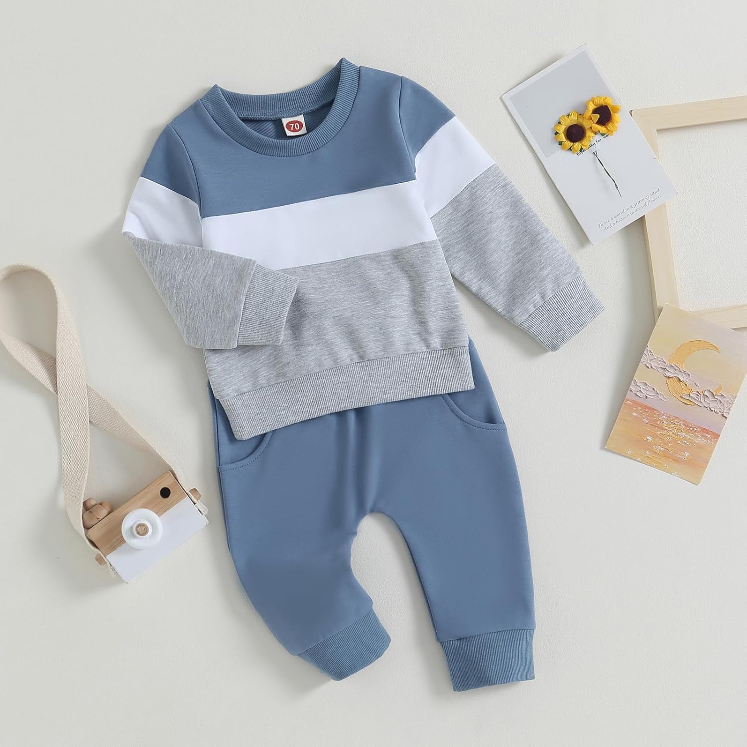 Newborn Baby Boy Two-Piece Set - Long Sleeve