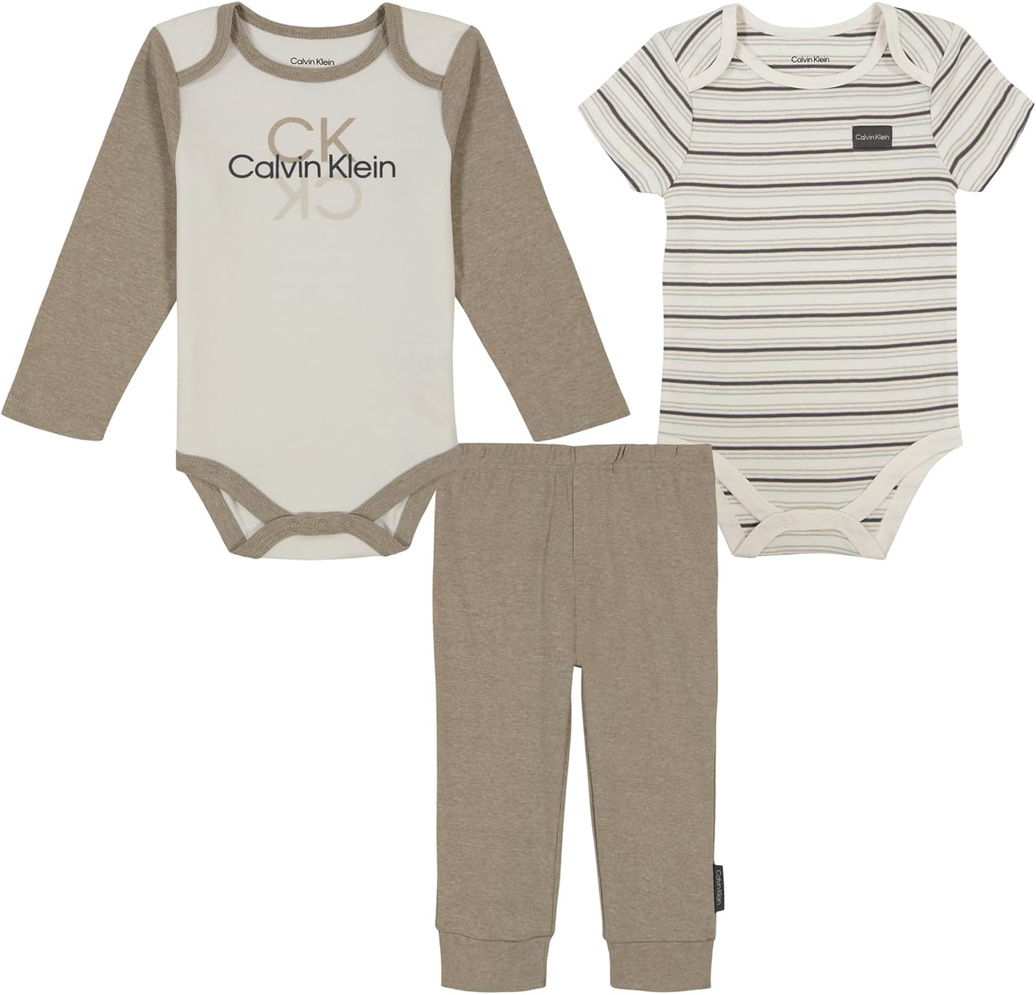Calvin Klein Boys 3-Piece Creepers Set