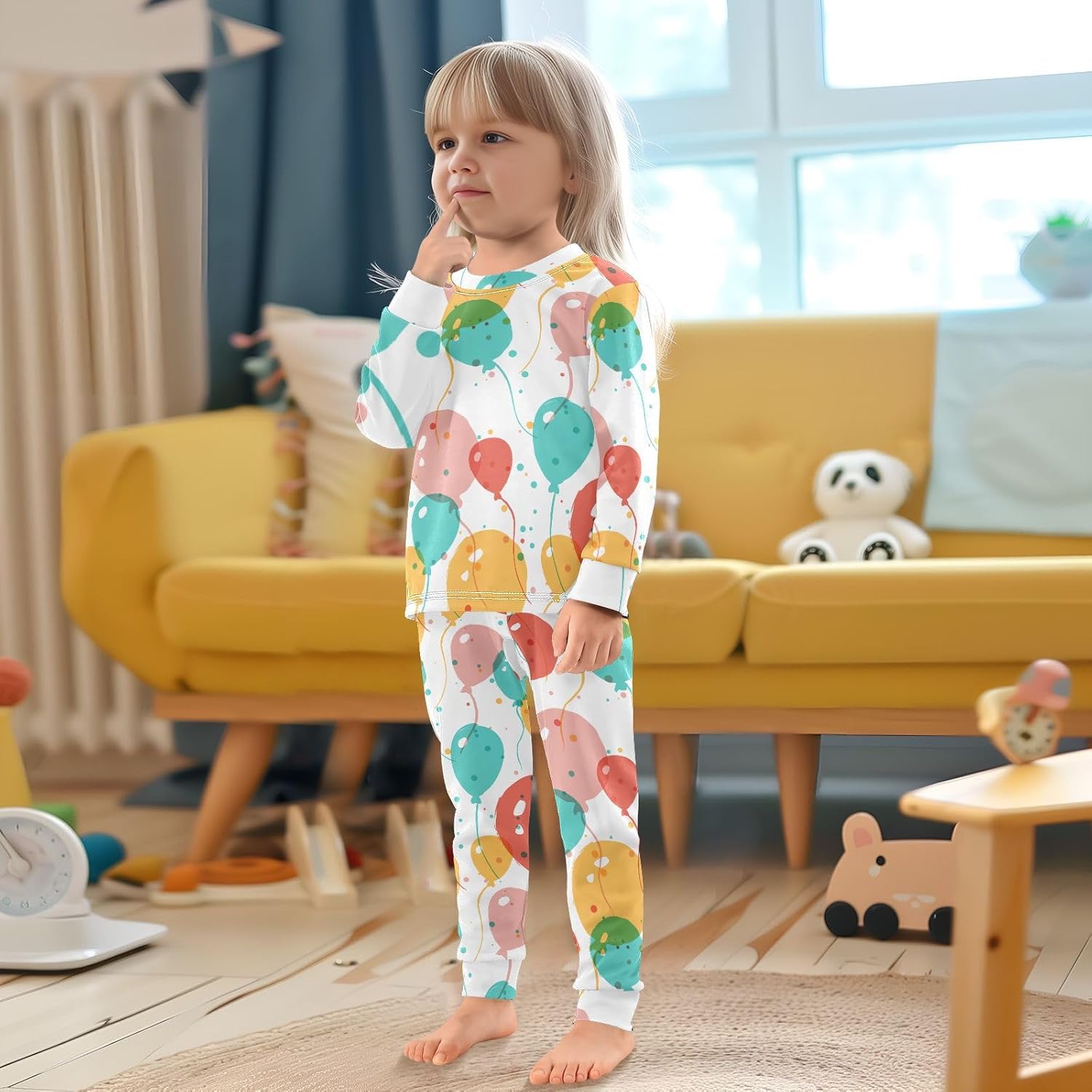 WIFIU Pajama Set for Home - 95 Cotton Pjs for 18M-8Y