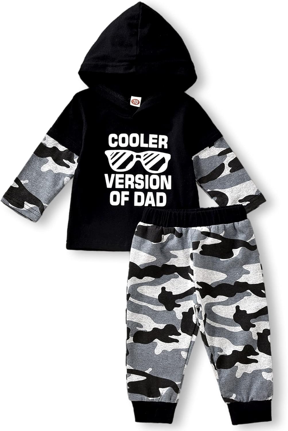 AalizzwellStylish Baby Boys Hoodie Pants Set for Winter