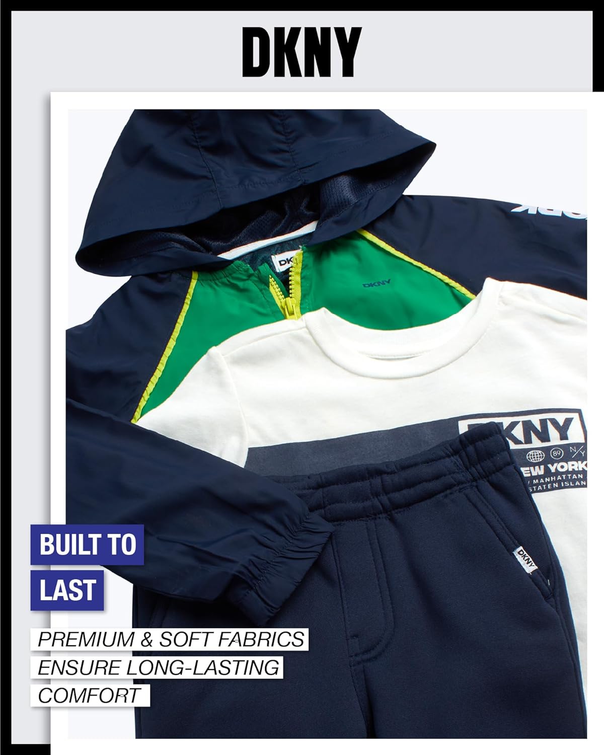 DKNY Boys Active Outfit Set