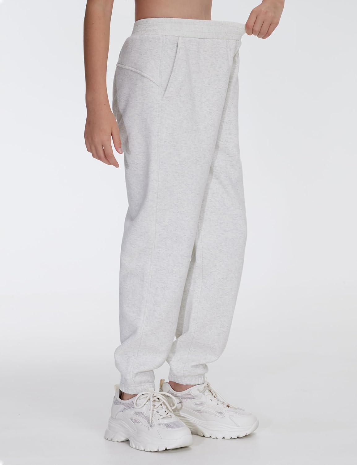 THE GYM PEOPLE - Girls Fleece Tapered Workout Sweatpants