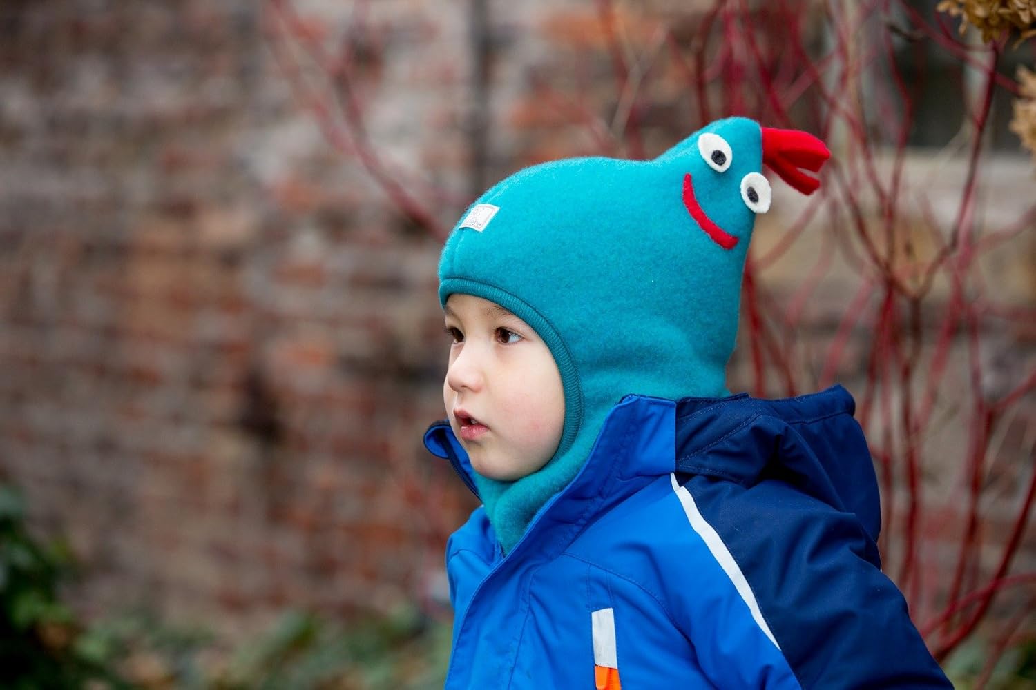Warm 100 Merino Wool Turquoise Hat for Kids