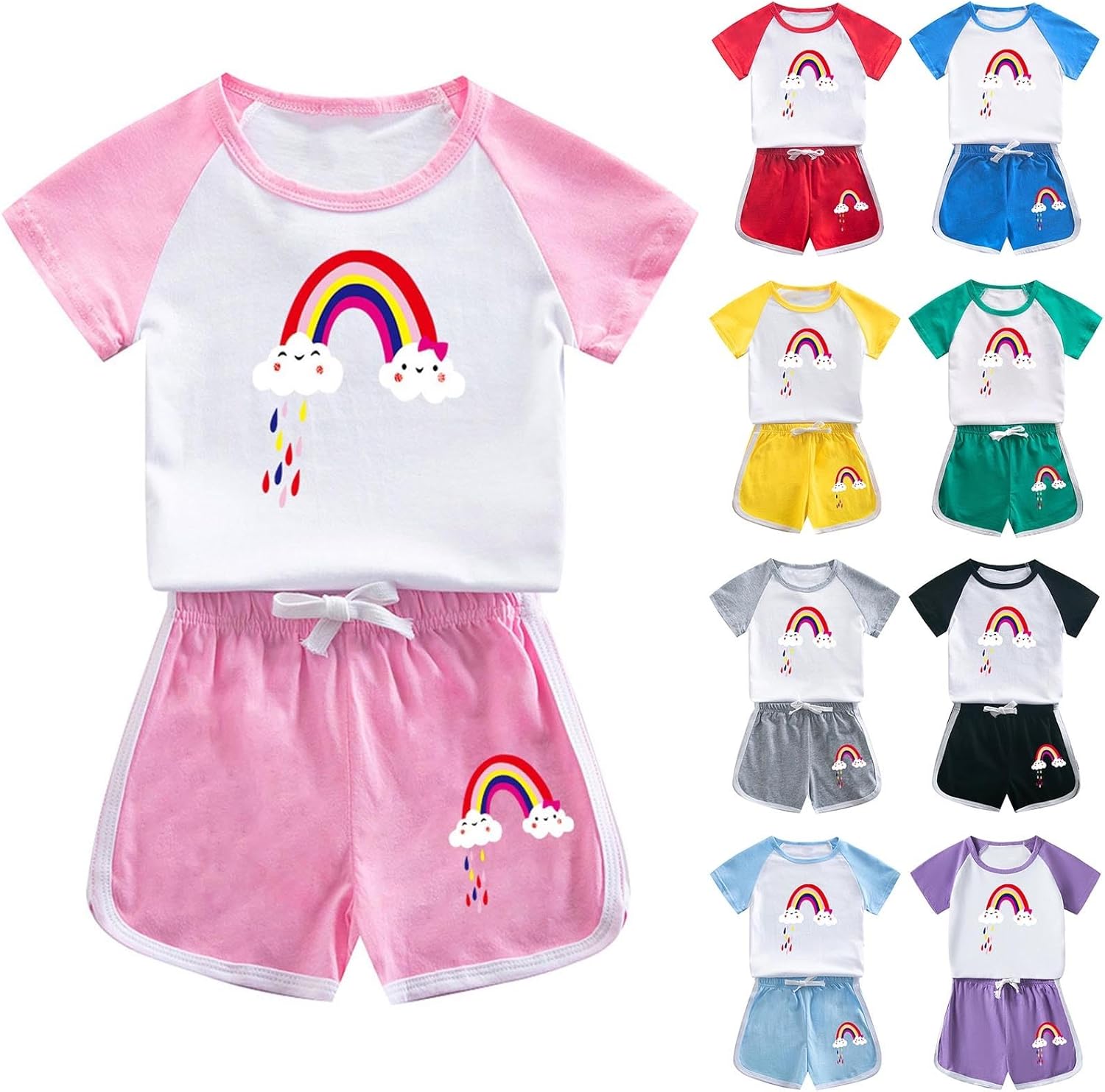 Cute Rainbow Tracksuit for Toddlers