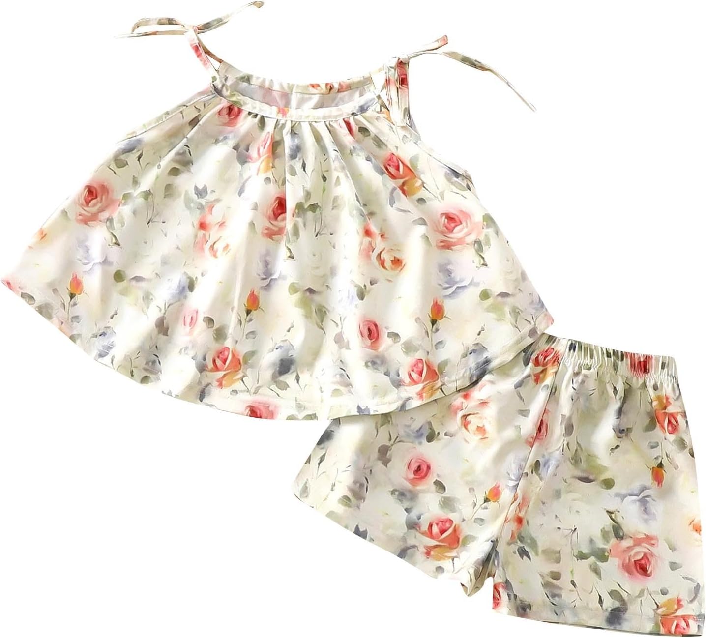 Cute Floral Halter Sets for Girls 0-10