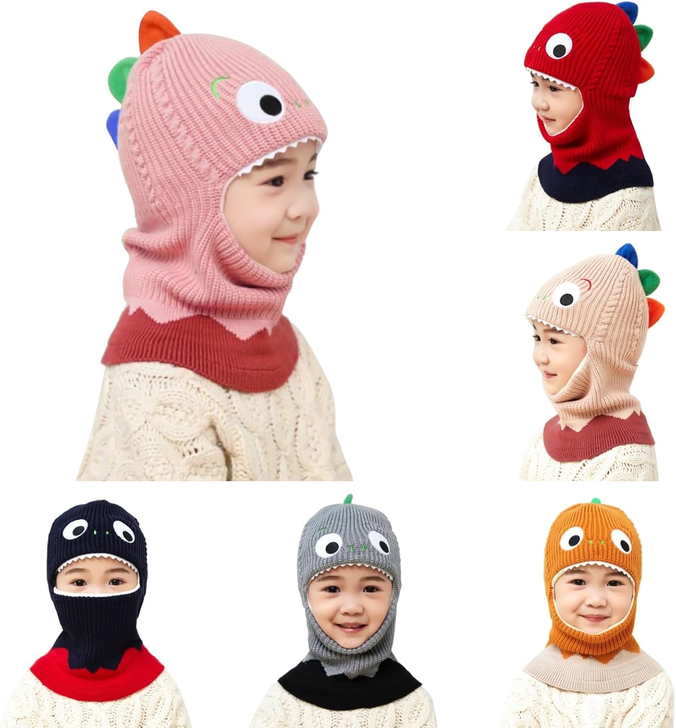 Dinosaur Baby Winter Hat Scarf Set