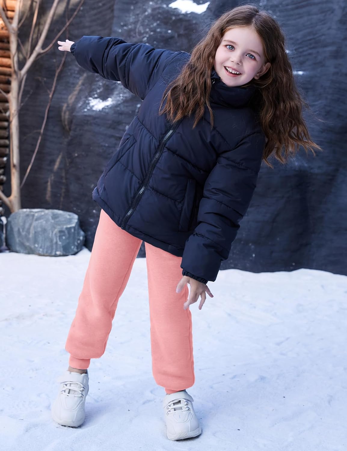 Warm Cozy Fleece Joggers for Kids