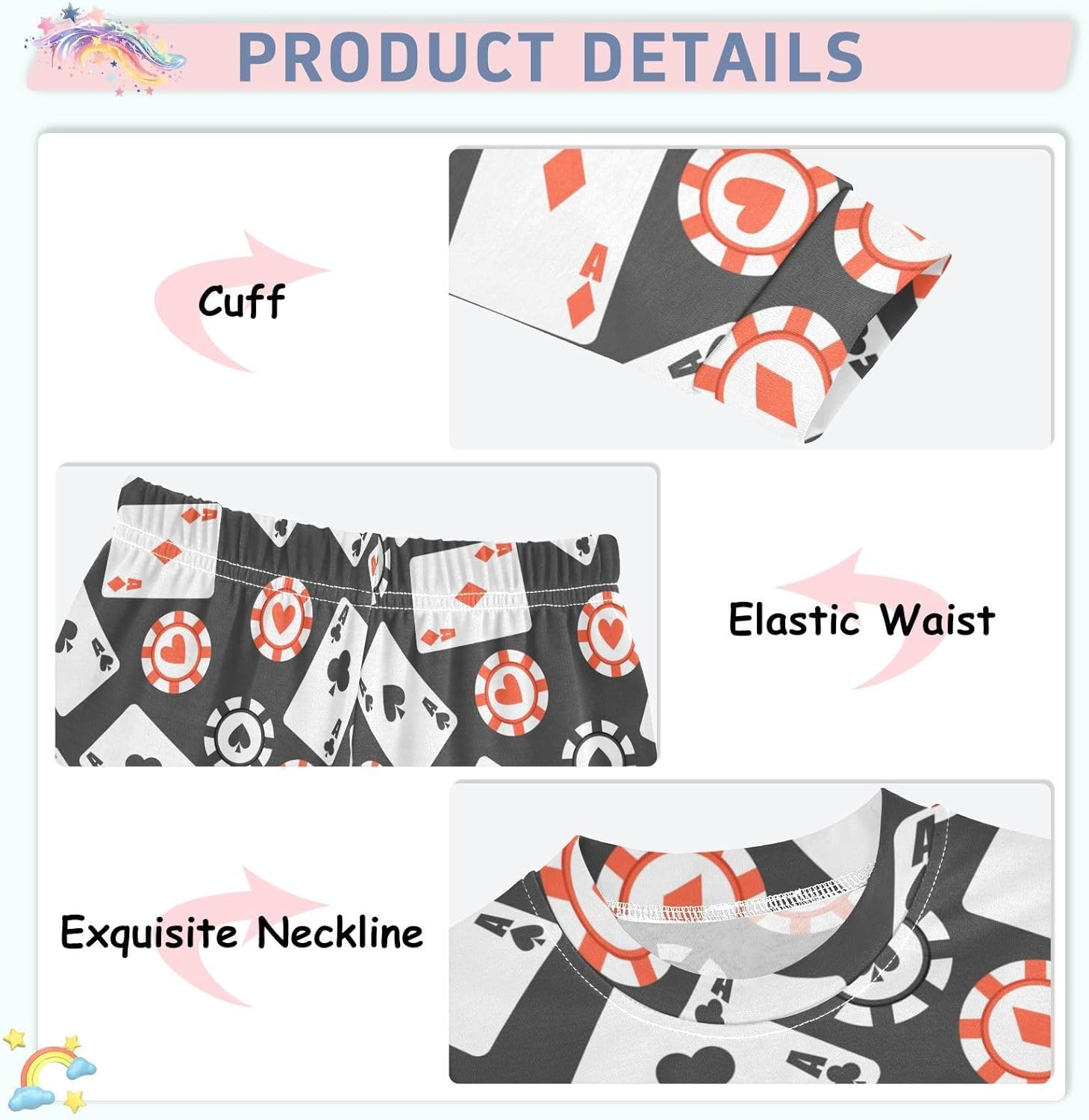 WIFIU 2 Piece Pajama Set for Kids 18M-8Y 1