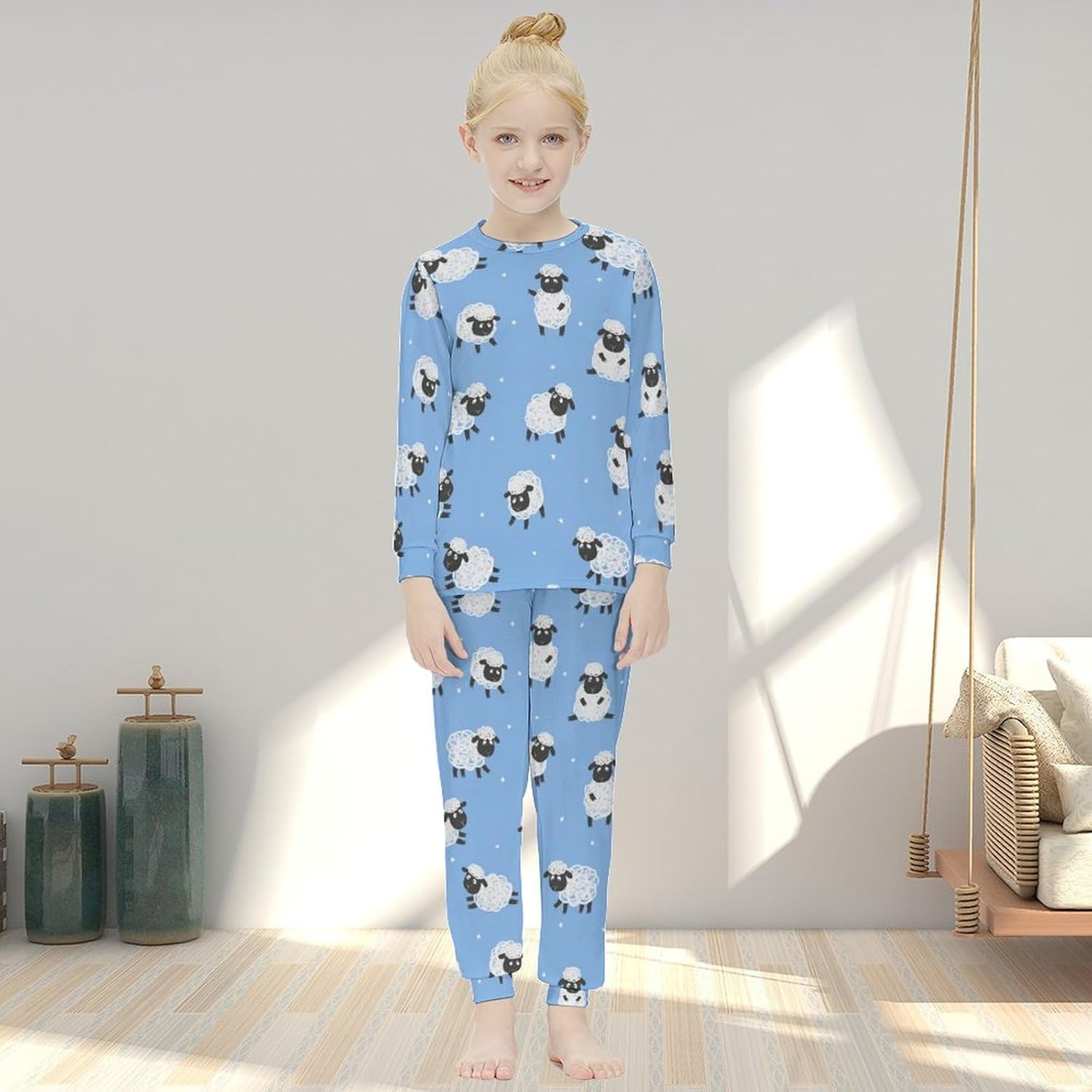 Girls Cute Fox Astronaut Thermal Raise