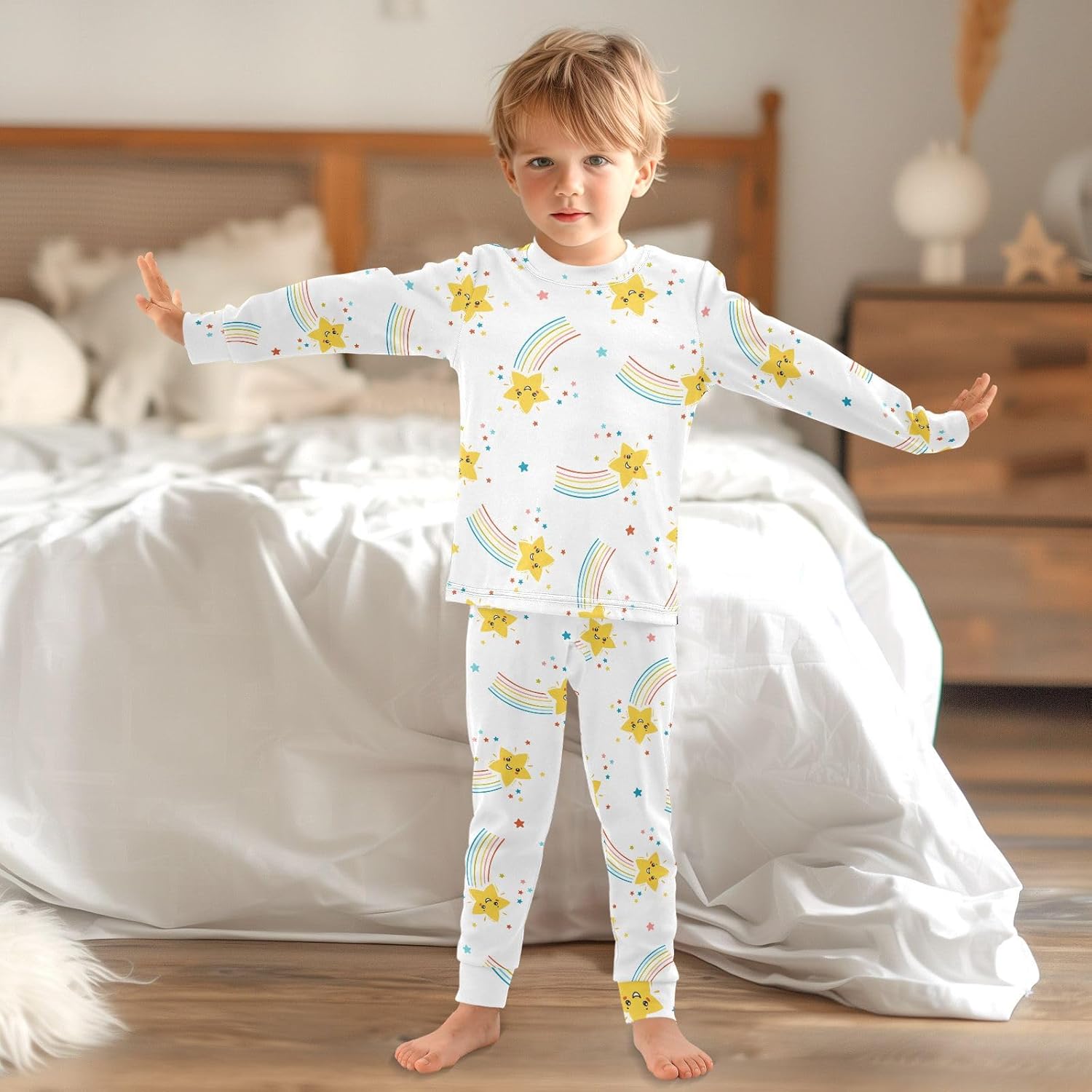 WIFIU Pajama Sets - Lightweight Cotton Sleepwear for Kids
