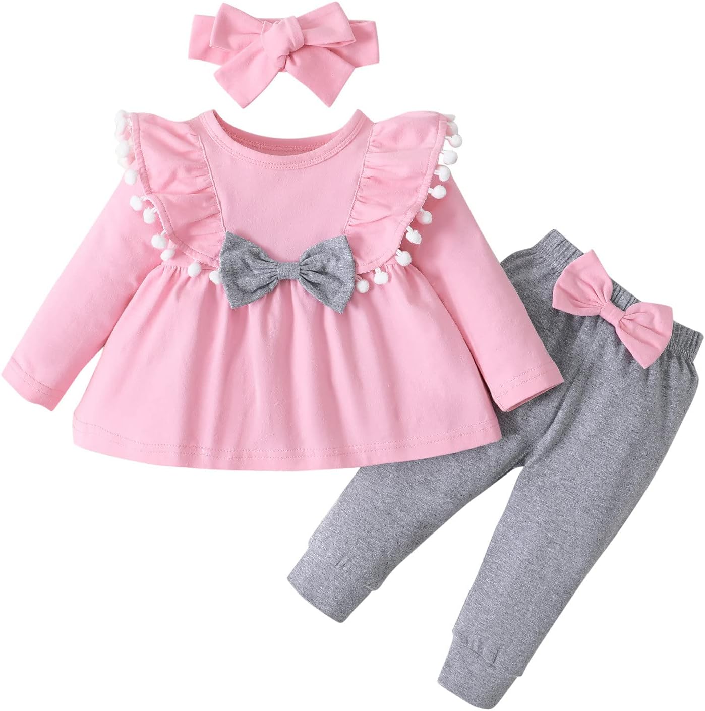 Toddler Girls Cotton-Blend T-Sweatshirt Cargo Pants Set