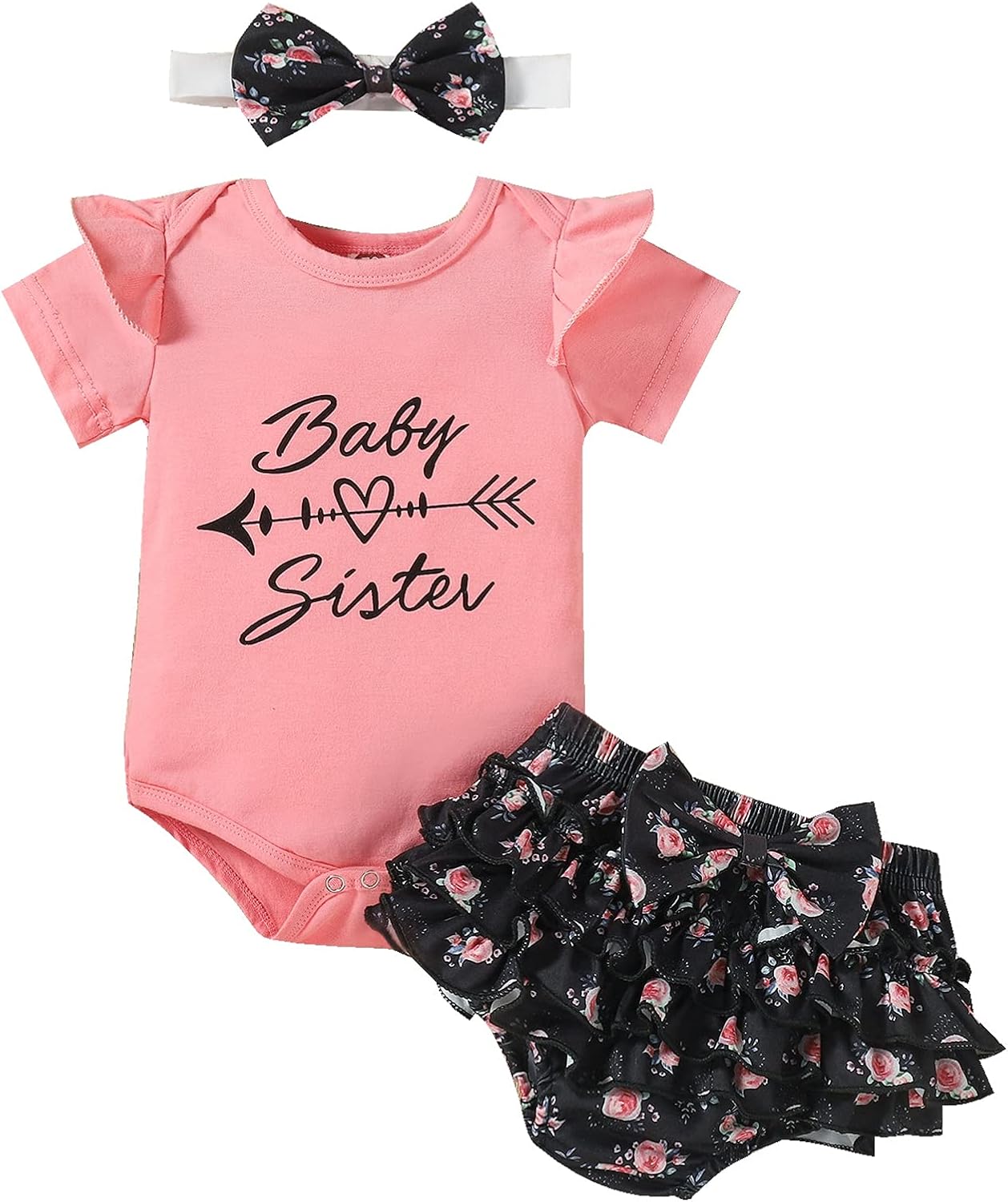 Cute Baby Girl Outfit Fun summer for 0-24 Months
